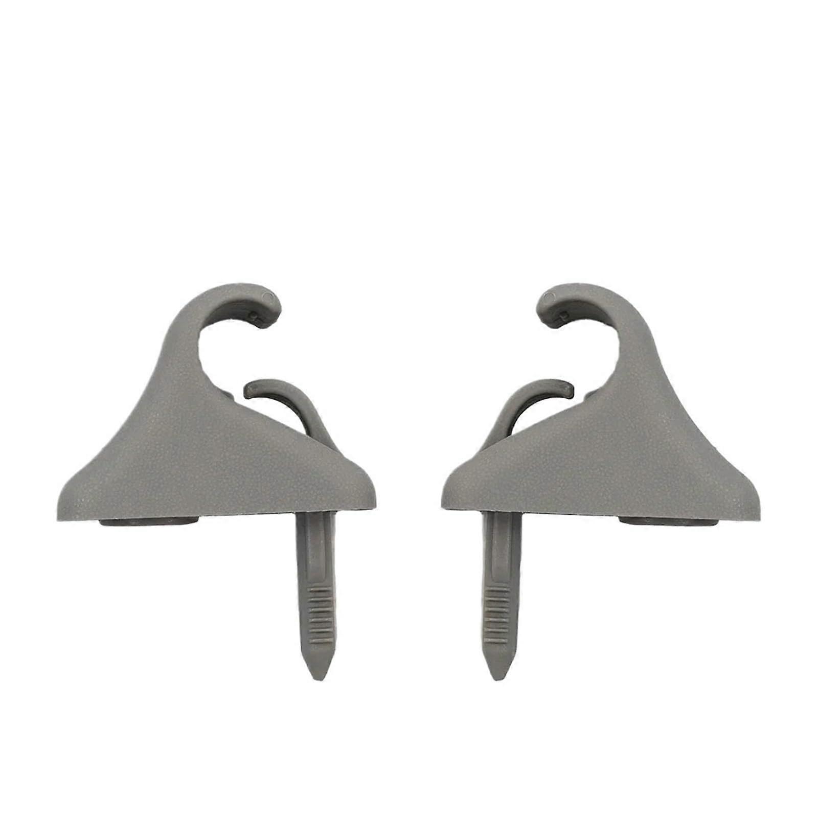 2 sun visor clips, compatible with Getz, 2002–2011 852351C300QS, mounting clips for the sun visor in the car interior, gray ABS visor retaining hooks