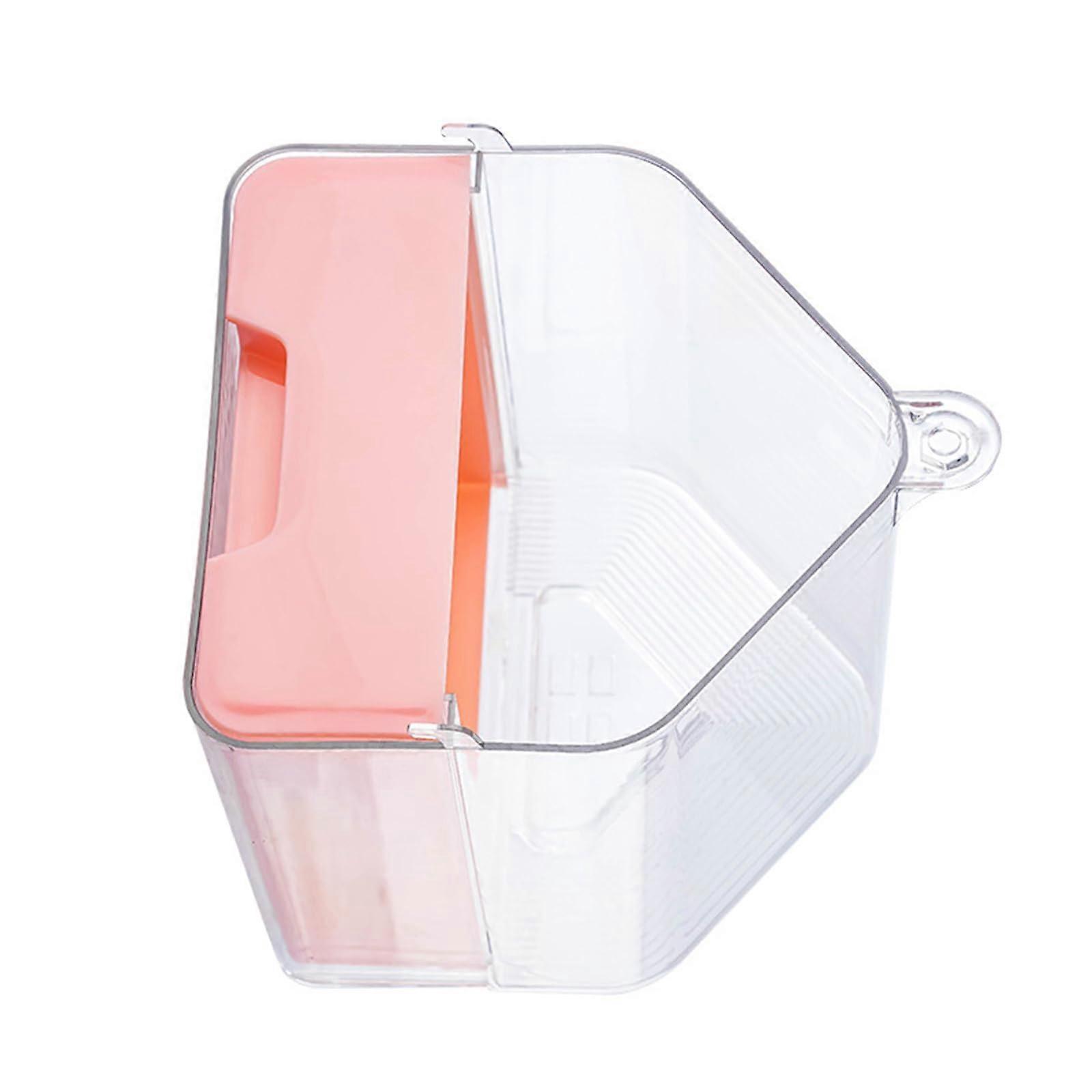 Parrot Birdbath Cage Accessory Clear Spacious Bathtub with Convenient Drawer for Cockatiels, Parakeets, and Conures
