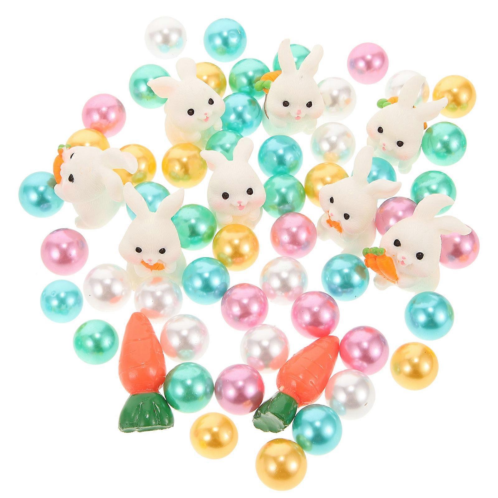 Easter Vase Filler Plastic Pearls for Decor Assorted Color Bright and Fade Resistant 1 Set