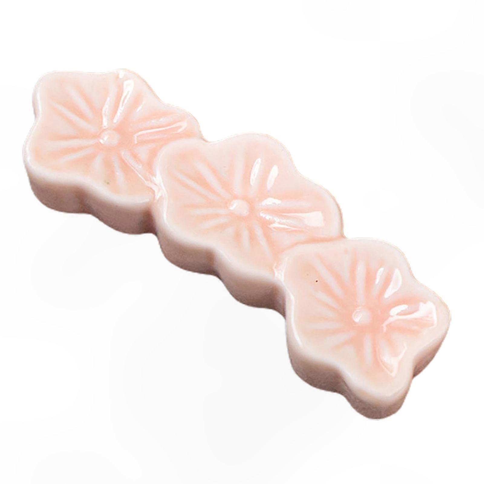 Flower-Shaped Ceramic Chopstick Stand for Kitchen Use