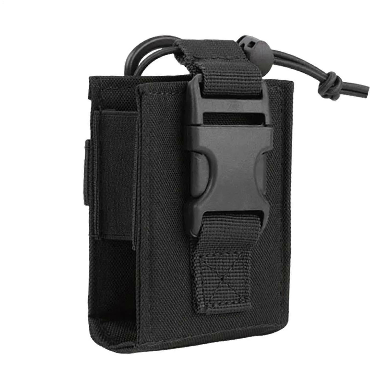 Walkie Talkie Pouch with Flashlight Pocket | Durable Hunting Holster with Clip | Universal Carrying Case for Two-Way Radios