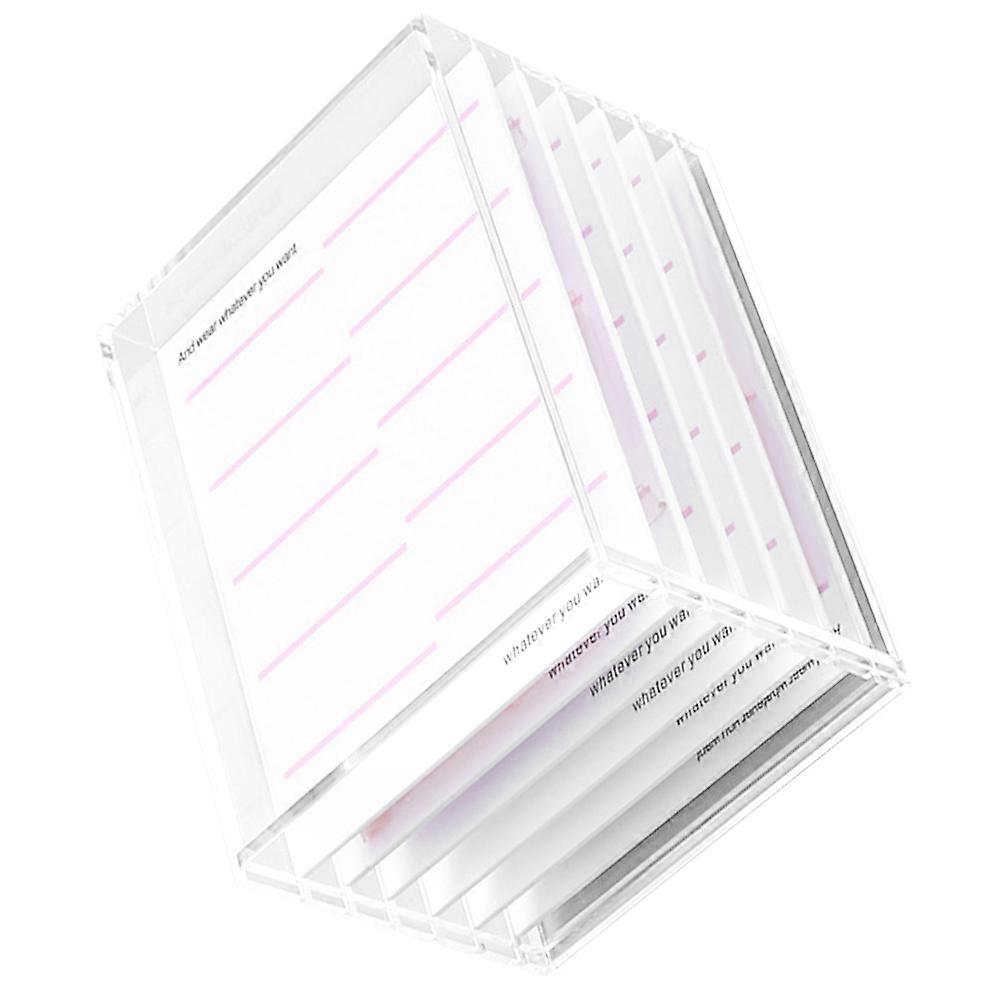 Durable Transparent Acrylic Nail Art Storage Box with Six Layer Drawer Design for Organized Storage