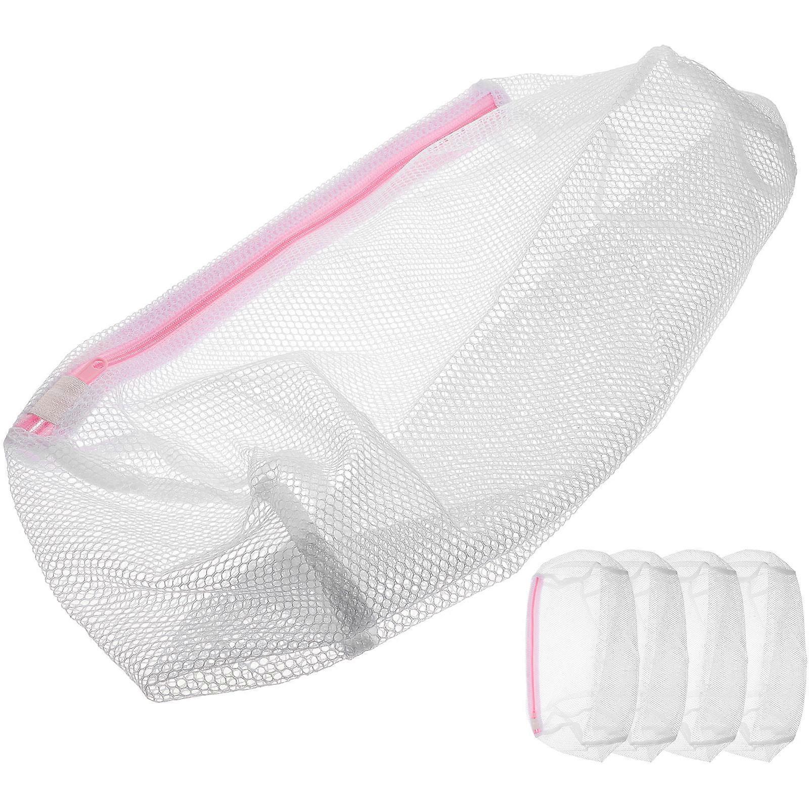 5pcs Cylinder Shaped Fine Mesh Laundry Bags for Delicates