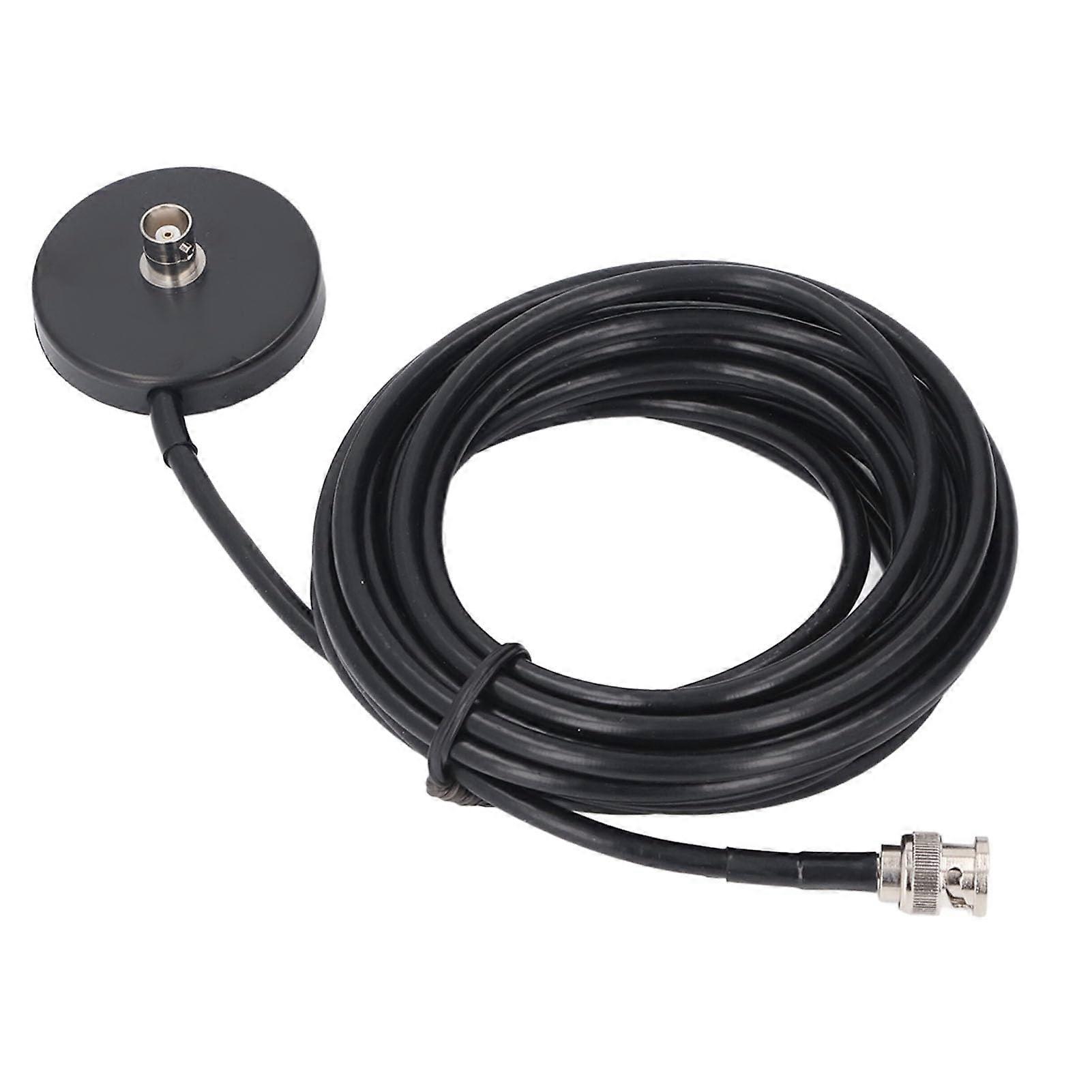 Magnetic Mount Antenna with BNC Female Connector, 5M RG58 Coaxial Cable, Compatible with CB and 2 Way Radios