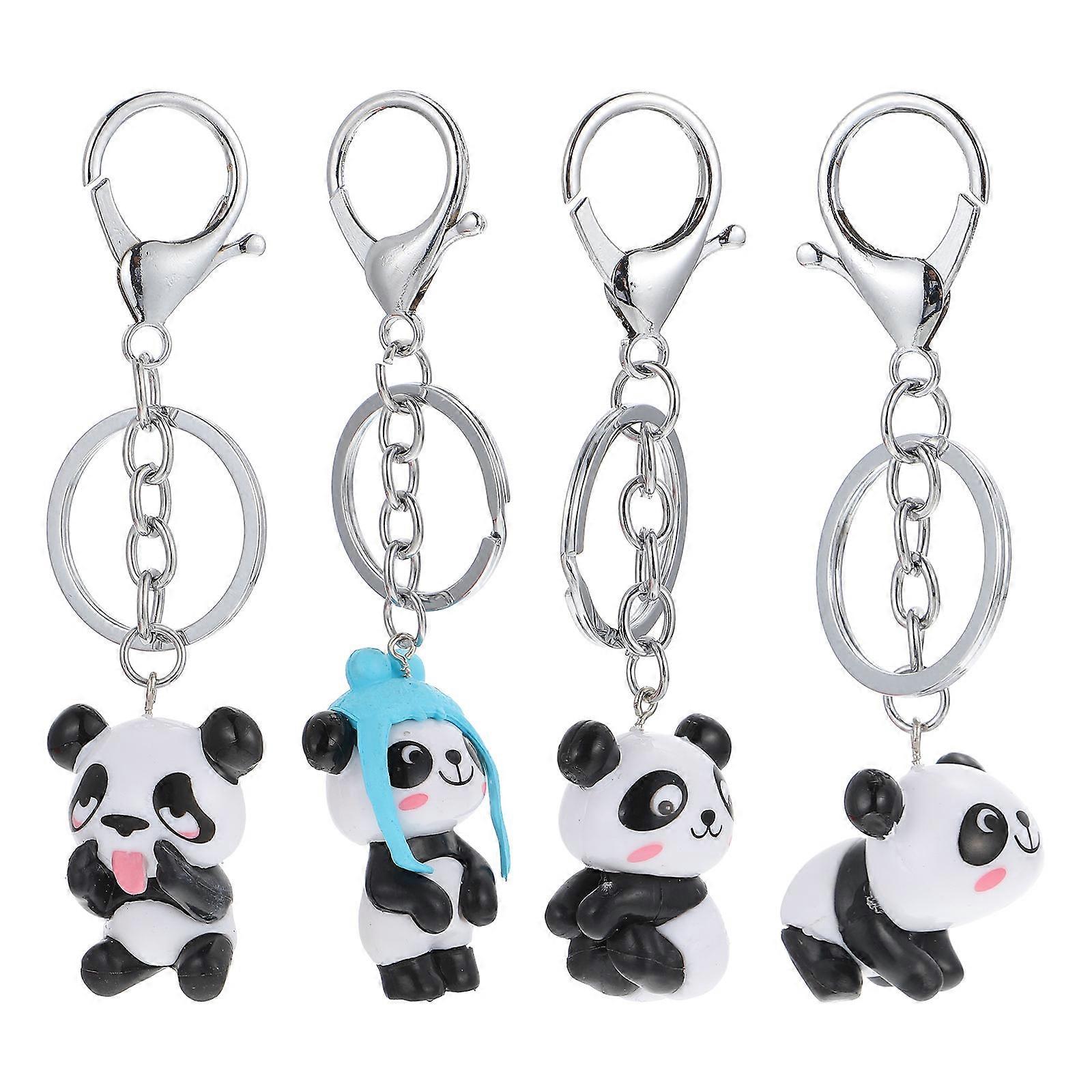 Cute Panda Keychains, Simple yet Stylish for Bags or Keys, Finish