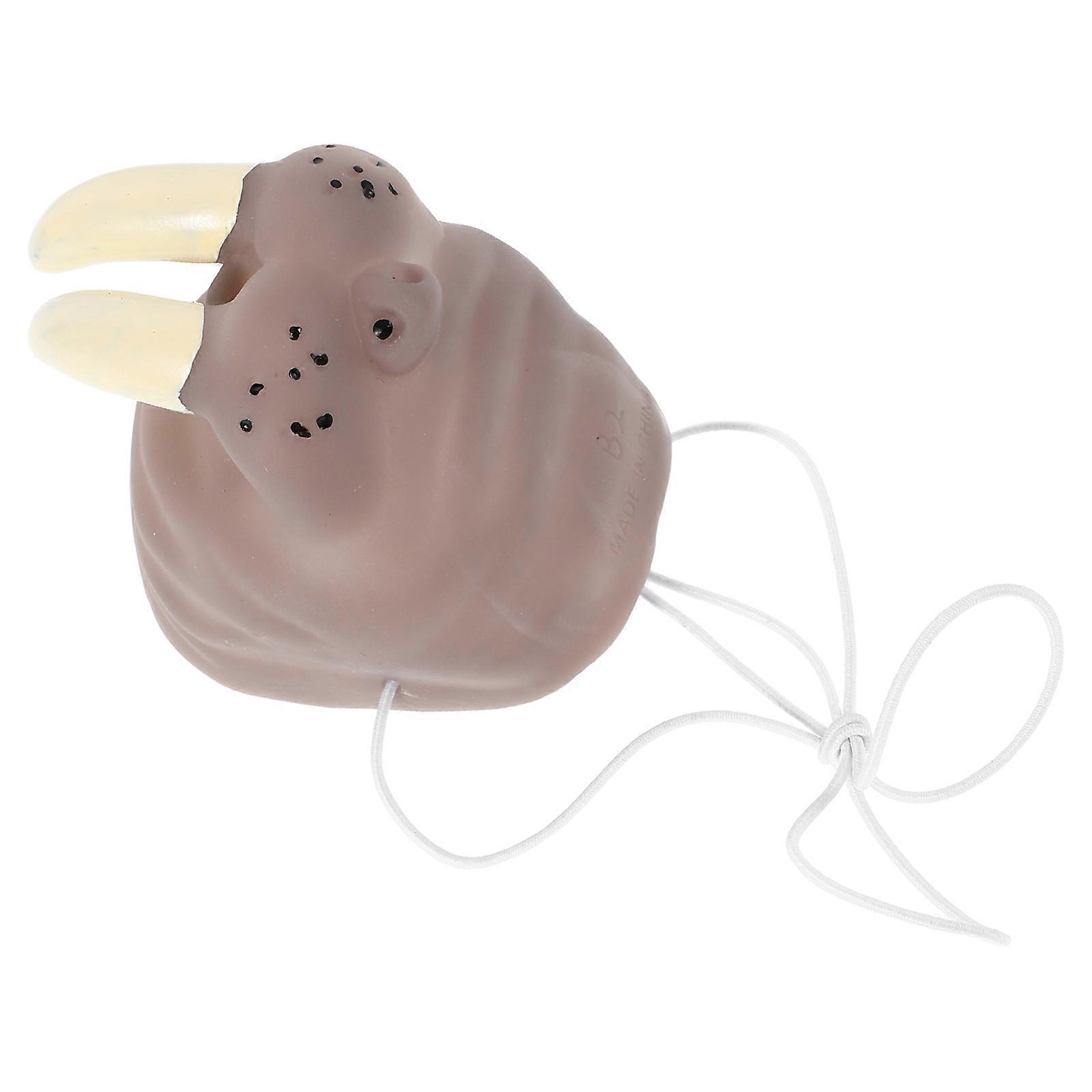 Realistic Sea Elephant Nose Prop for Parties and Cosplay Grey Vinyl Easy to Wear One Size Fits All