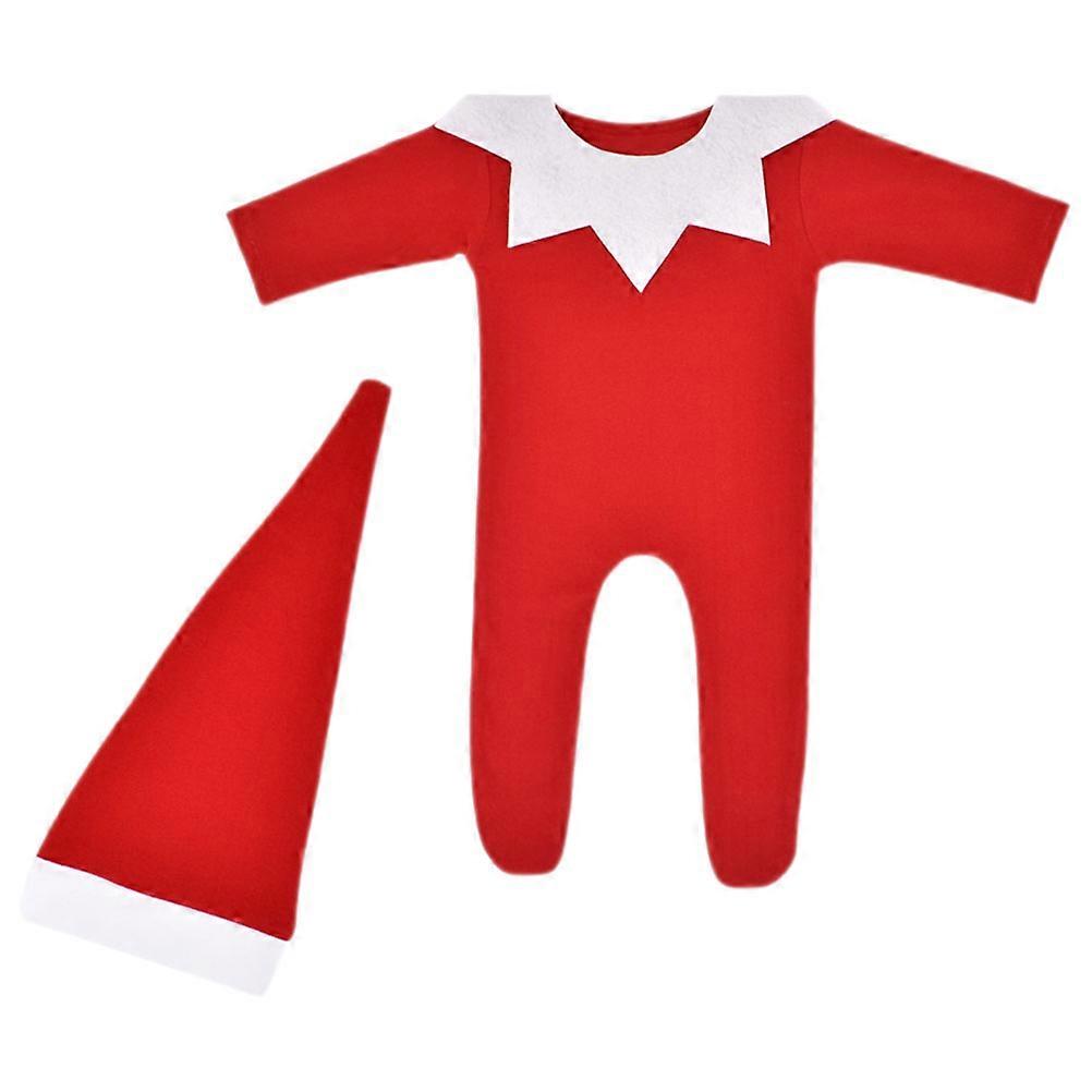 Infant Photography Outfits Boy Romper For Special Occasions Crafted From Red Ammonium Material 1 Set