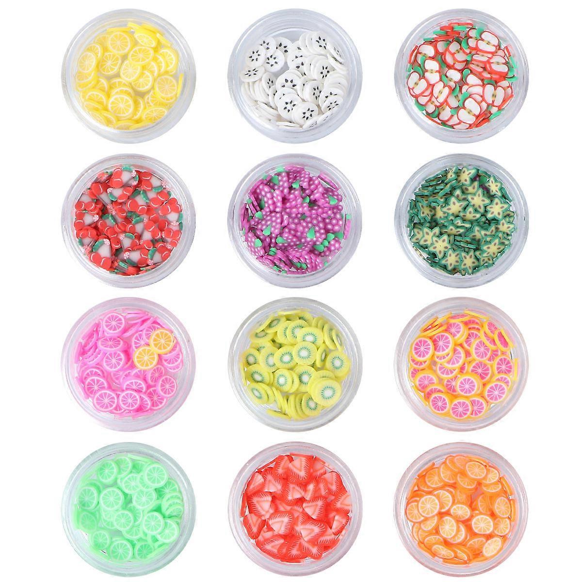 Nail Fruit Charms Decoration Supplies DIY Projects Assorted Color 1 Set for Home Users
