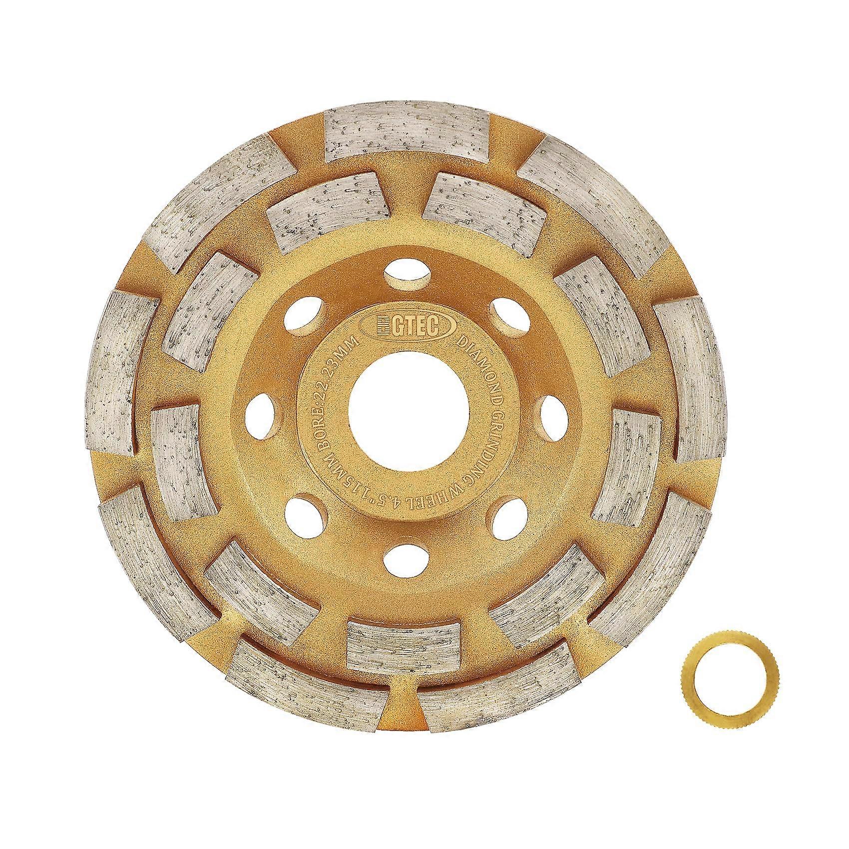 4.5' Diamond Grinding Wheels 22.23/15.875mm for Polishing and Cleaning Marble, Concrete, Masonry 1 4.5' (Arbor)