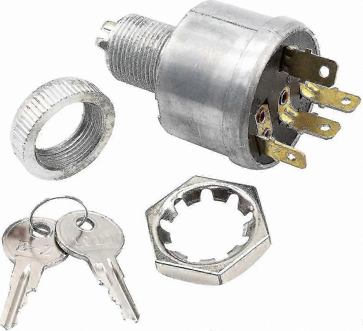 Ignition Switch Key for Golf Carts - Compatible with EZGO TXT 33639-G01-SFYGV Models