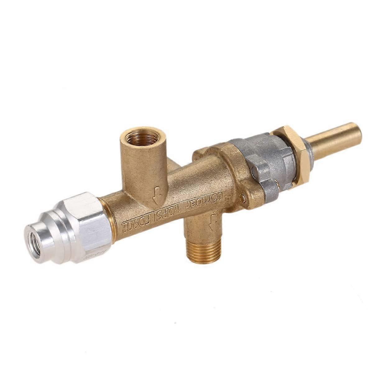 Safety Brass Patio Heater Main Control Valve with Pilot Connection for Low Pressure Gas Connections, Durable and Reliable