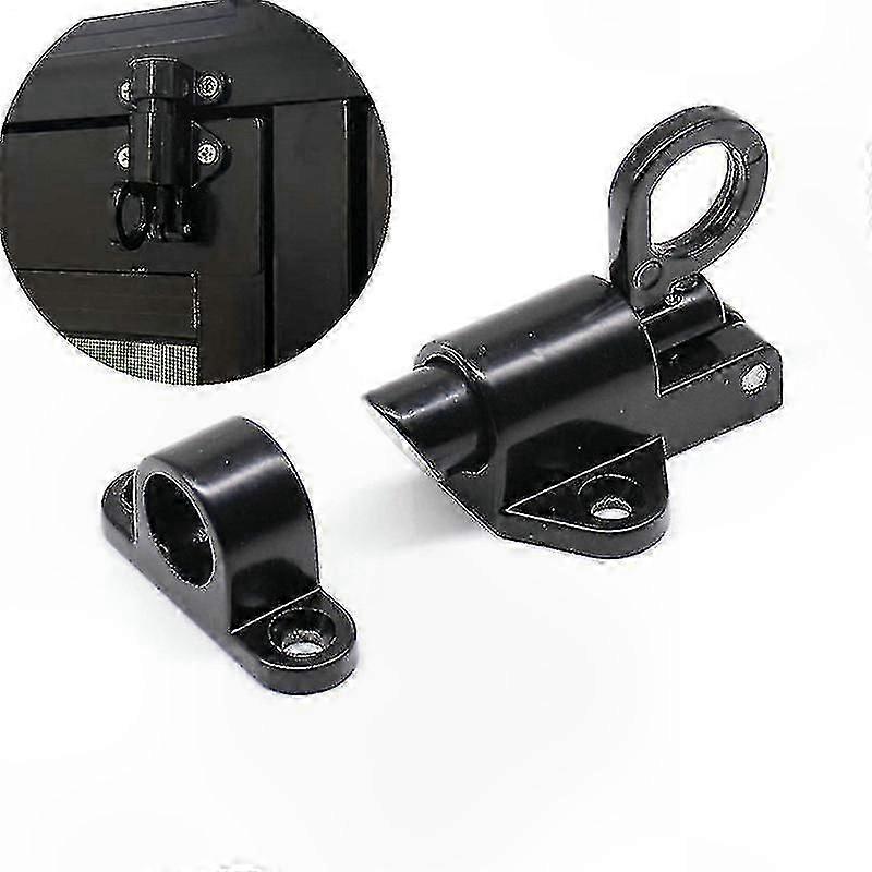 Aluminum Door Bolt Lock with Spring Bounce Pull Ring for Window/Gate Security