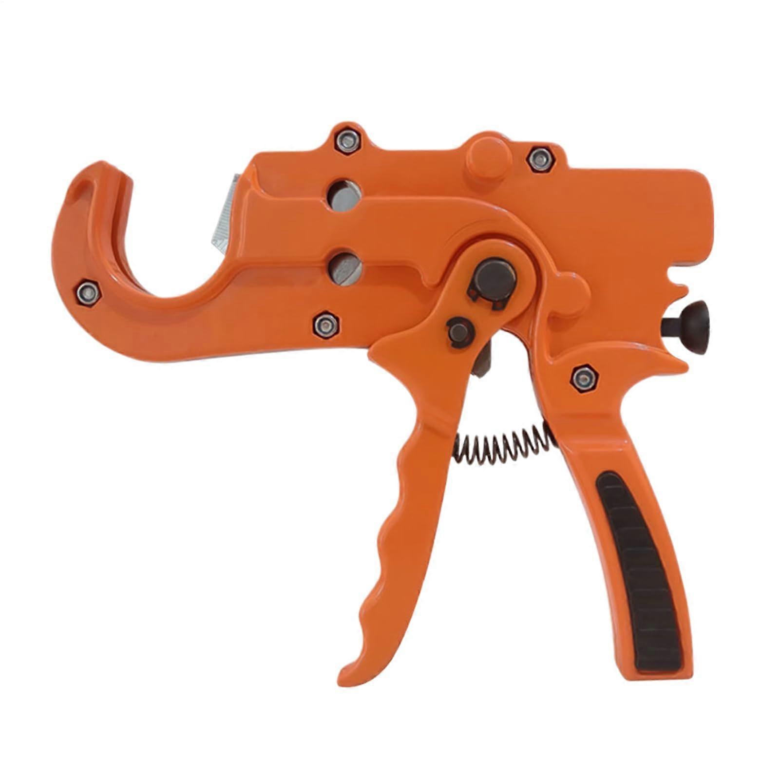 Ratcheting PVC Cutting Tool, HeavyDuty Ratchet 636mm Ergonomic Pipe Cutter for PE PPR Materials with Efficient Cutting Mechanism for DIY Projects