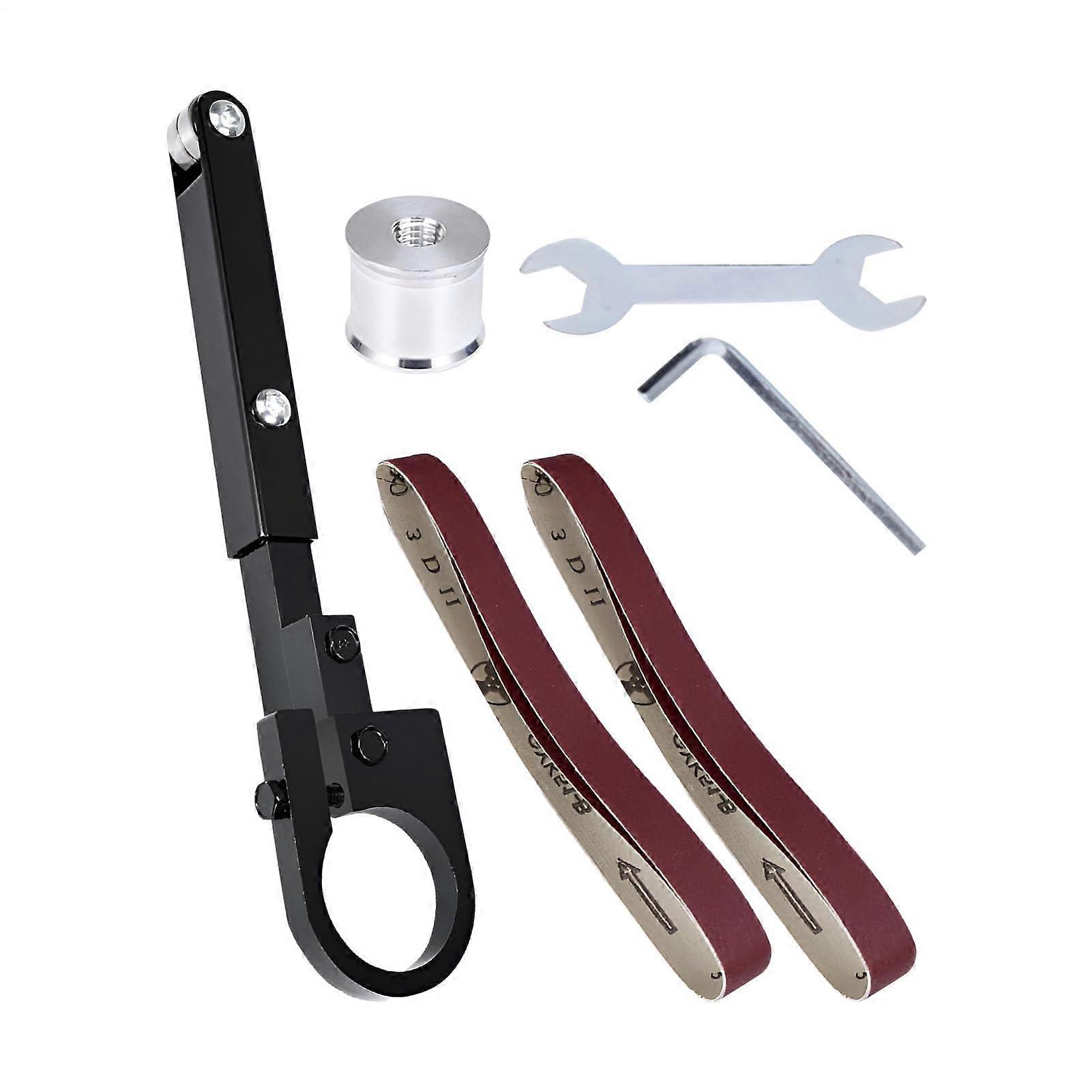 Belt sander adapter, belt sander attachment, modified belt sanding machine