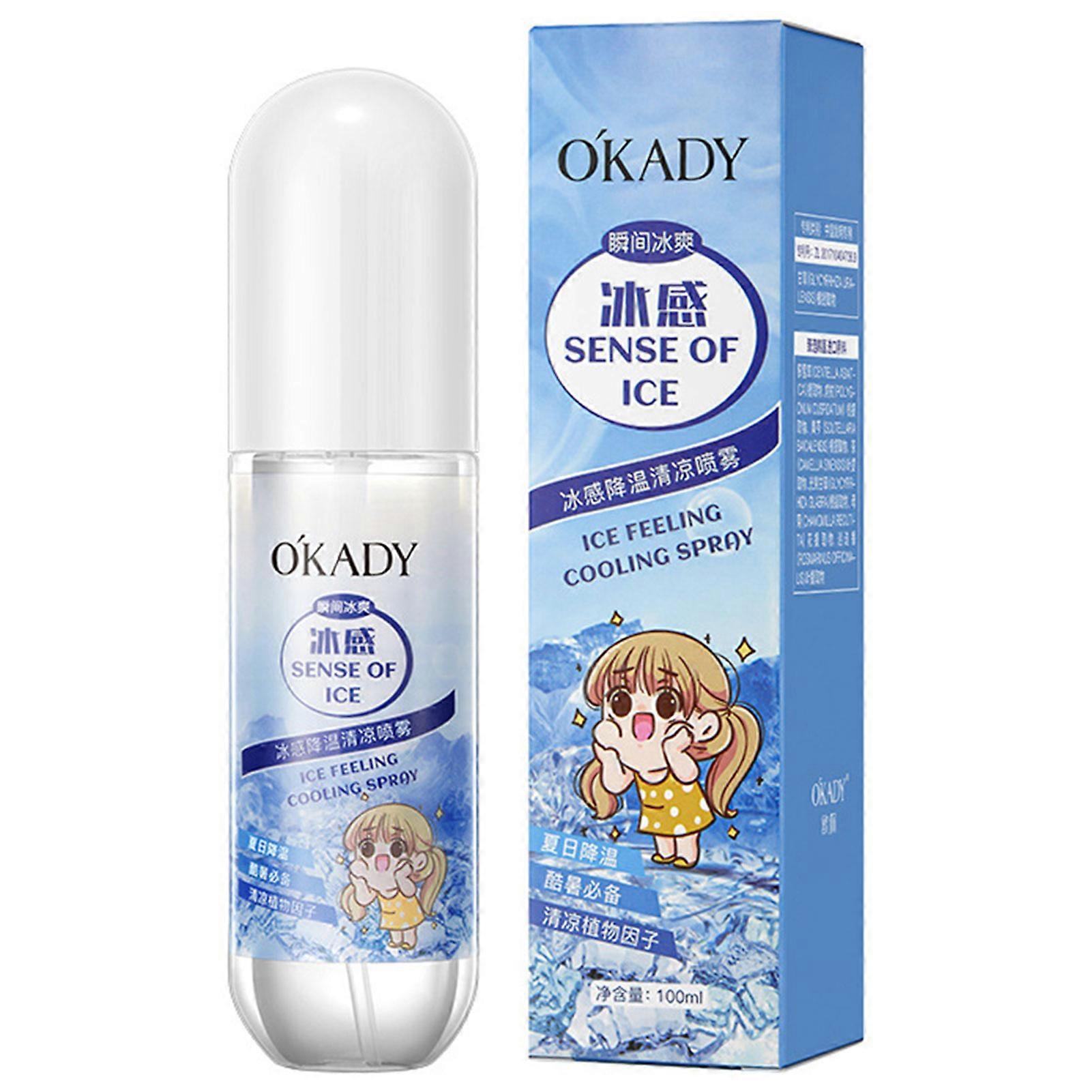 Portable Cooling Spray Mist for Summer Face Body Outdoor Sports Refreshing Moisturizing Spray for Men Women
