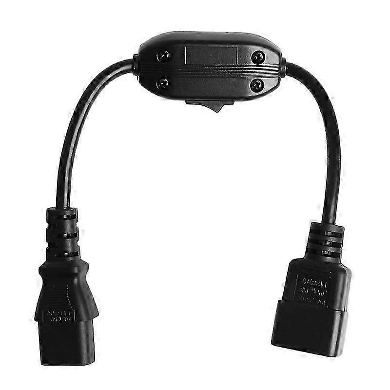 PDU UPS IEC 320 C14 Male To C13 Female Extension Cord With On/Off Switch 30CM SZRH A-D