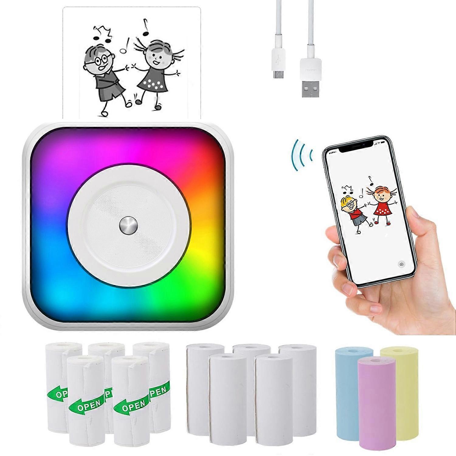 C31 Portable Wireless Bluetooth-compatible Thermal Label Photo Printer with Printing Papers