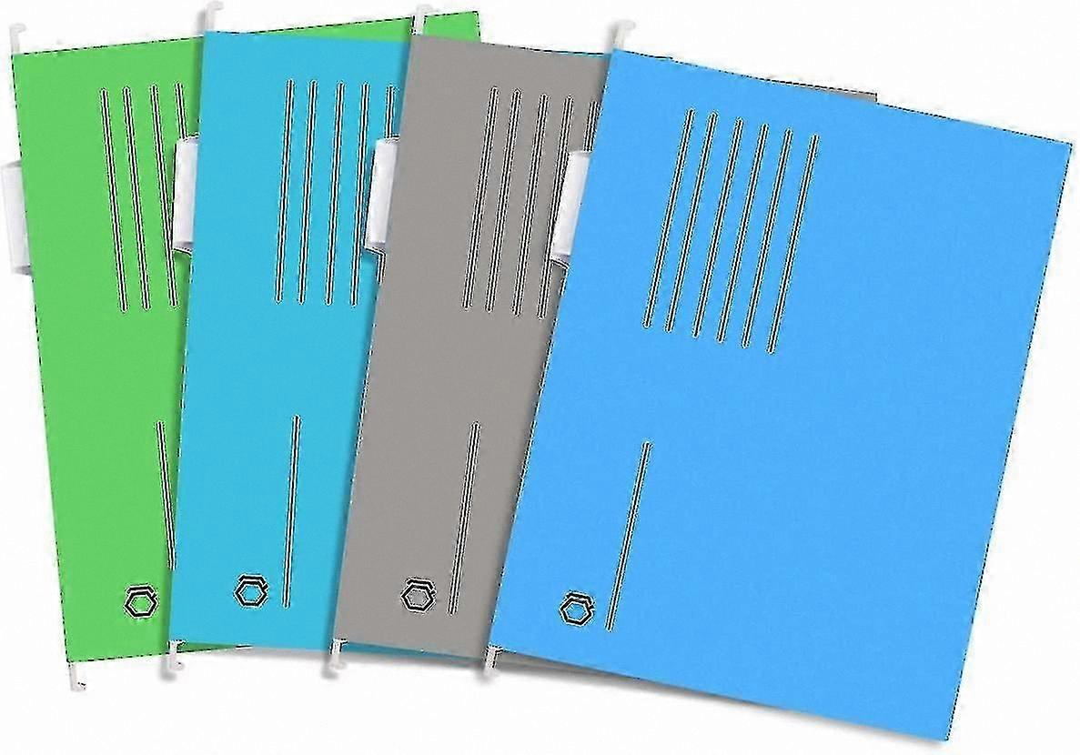 A4 Hanging File Folders, 4-Pack Vertical Organizers for Office Document Storage