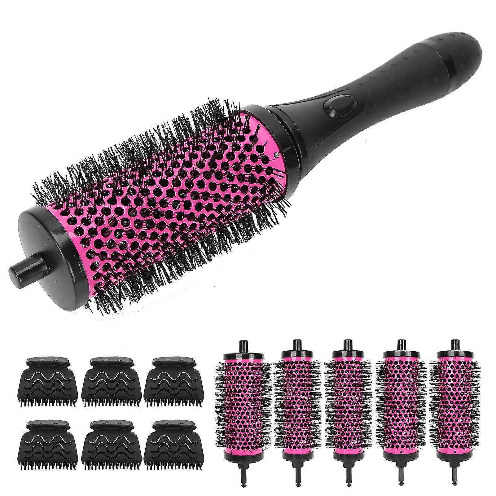 Detachable Comb Barrels with Handle Clips High Temperature Resistant Comb Brush Set
