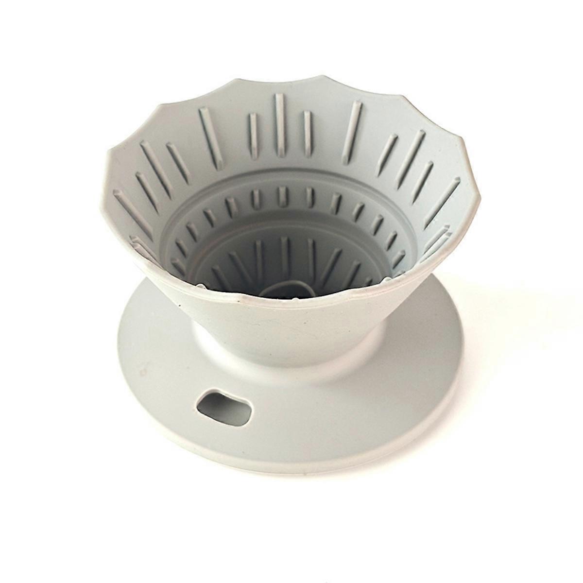 Pour over Coffee Dripper Filter Silicone Camping Coffee Filter Grey