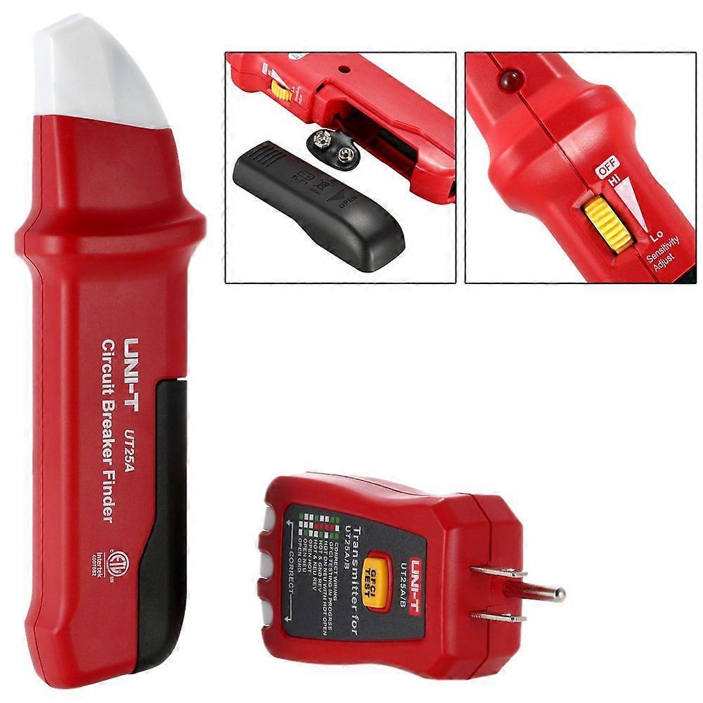 UNI-T UT25A UT25A/B Automatischer Leistungsschalter Finder Sockel Tester mit LED-Anzeige