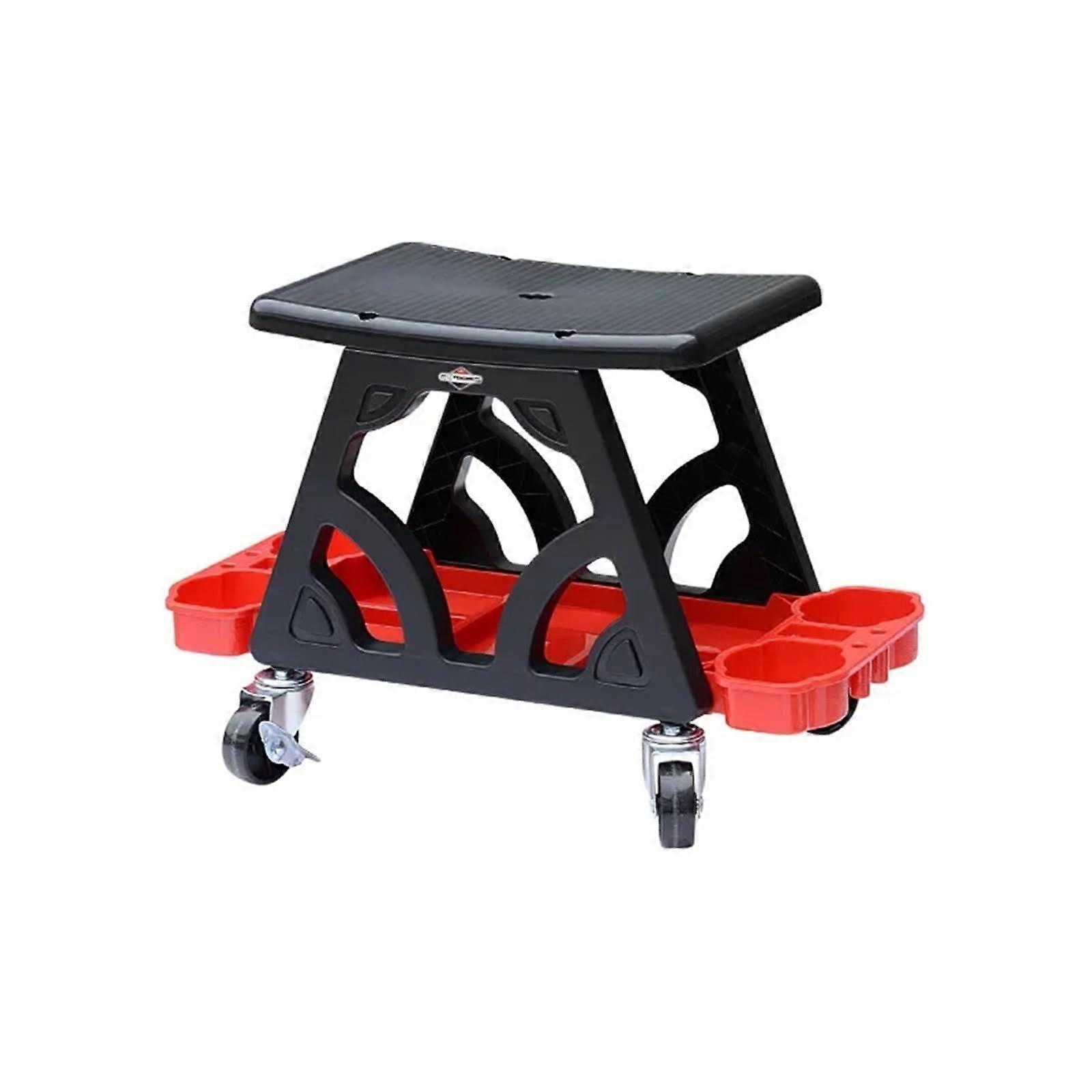 Seat Car MultiFunction Chair Mechanic For Wax Polishing Projects Car Creeper Stool Chair Mobile Creeper Seat Workshop Stool(Black)
