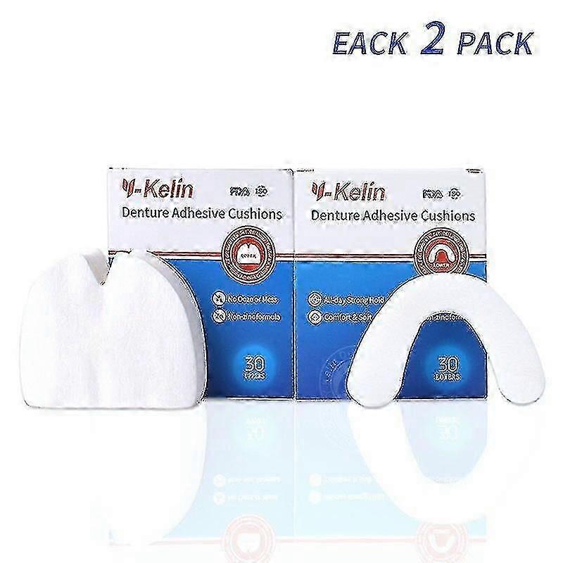 Denture Adhesive Cushion 120 Pads (upper 60+ Lower 60)