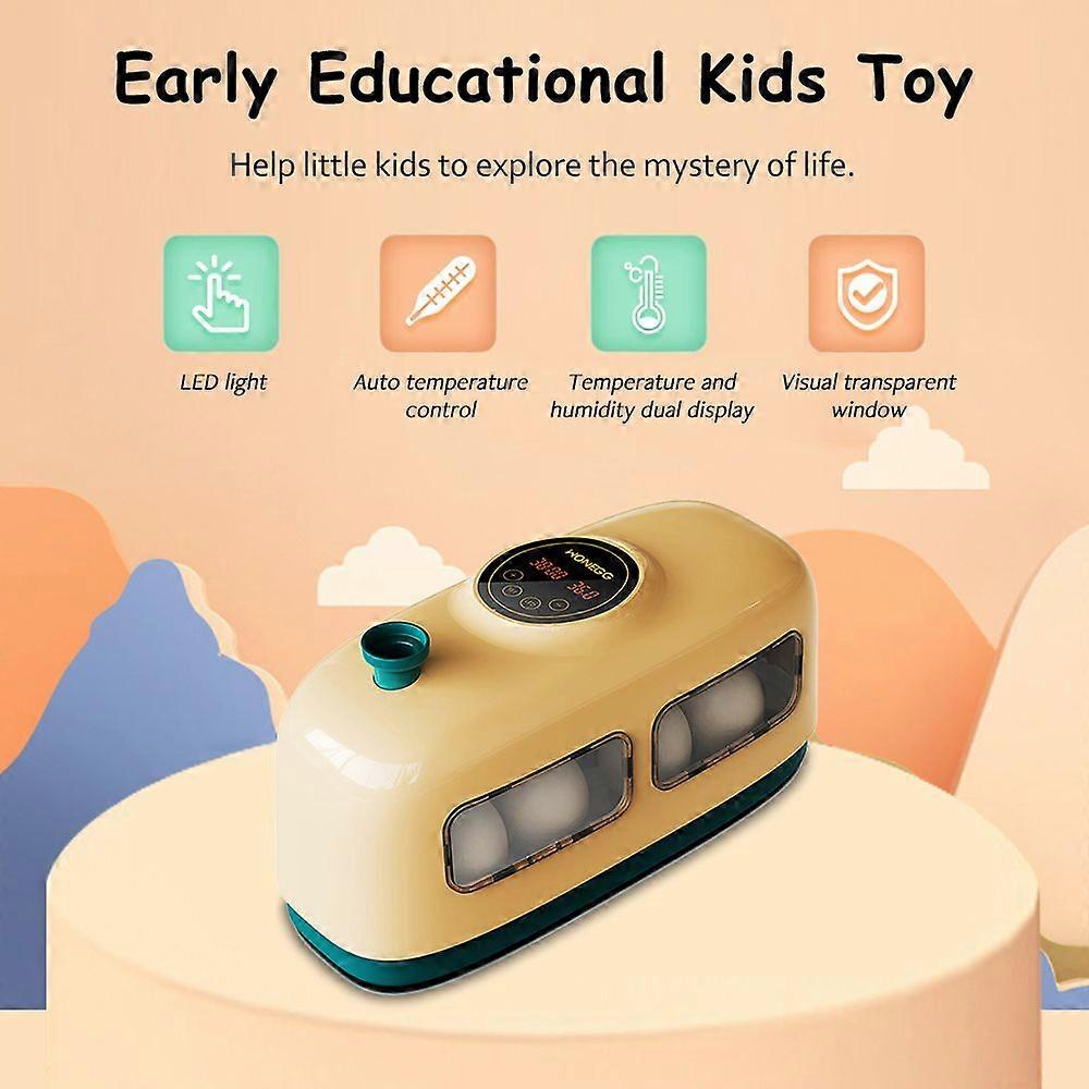 Mini Digital Egg Incubator Poultry Hatcher Automatic Temperature Control Incubator with LED Light for Chicken Ducks Birds Eggs