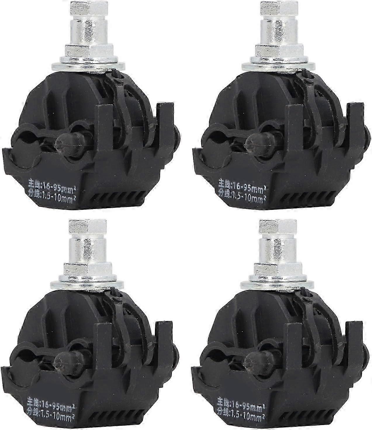Insulation Piercing Connector, 4Pcs, No-Peeling Piercing Clamp, High Low Voltage Cable Separator Without Insulation Breakage, 1KV Piercing Clamp (JJC