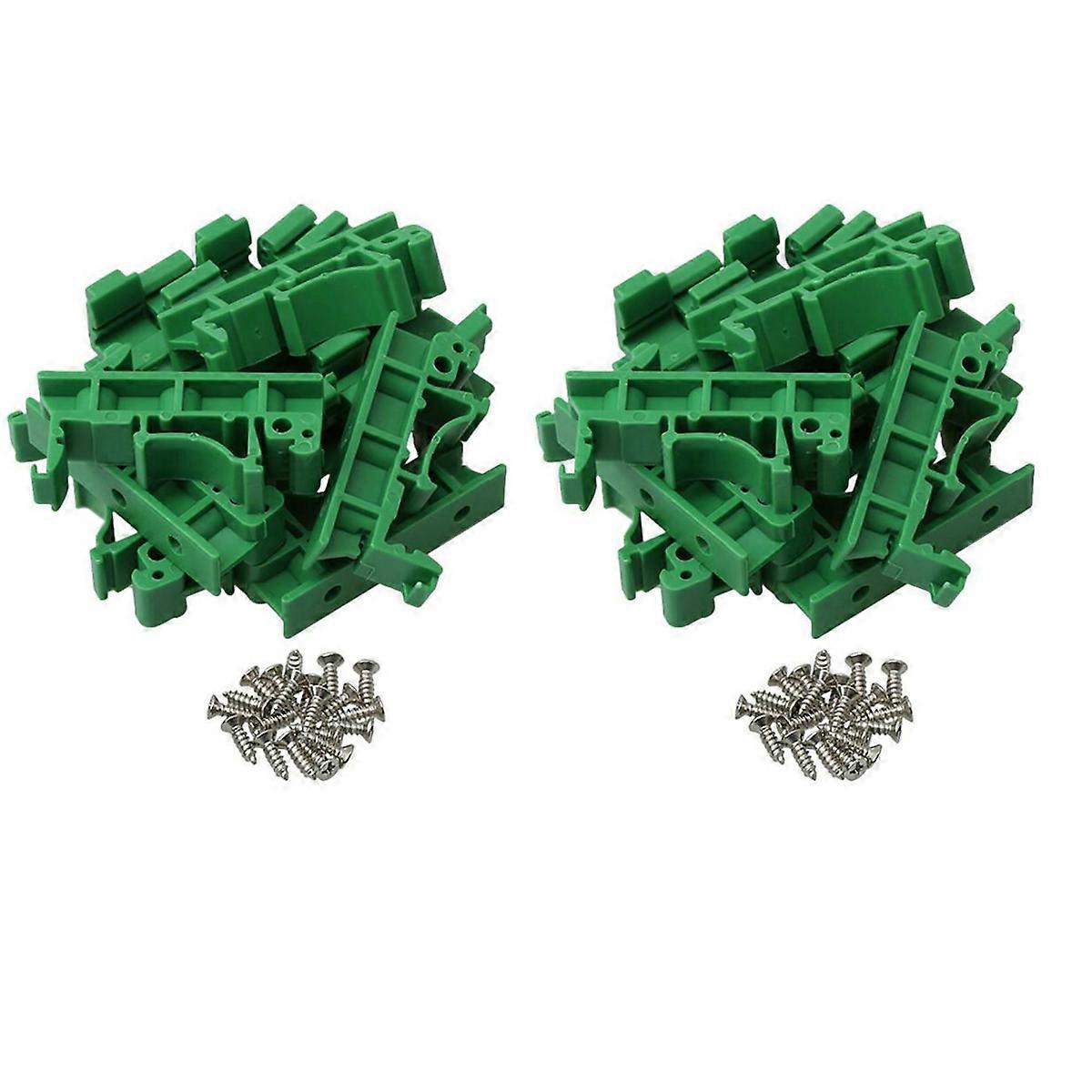 100Pcs DRG-01 PCB for DIN 35 Rail Mount Mounting Support Adapter Circuit Board Bracket Holder Carrie