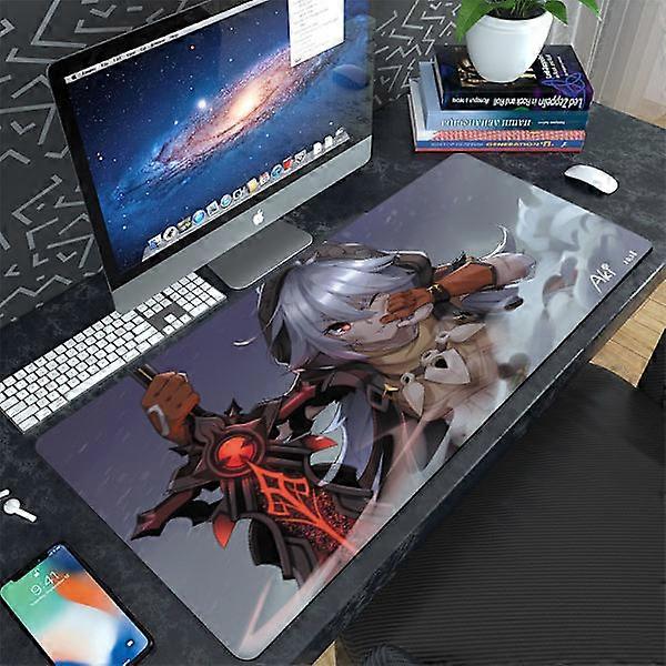 Game Genshin Cartoon Office Keyboard Computer Desk Mat Large Creative Waterproof Mouse Pad,400*900*3mm