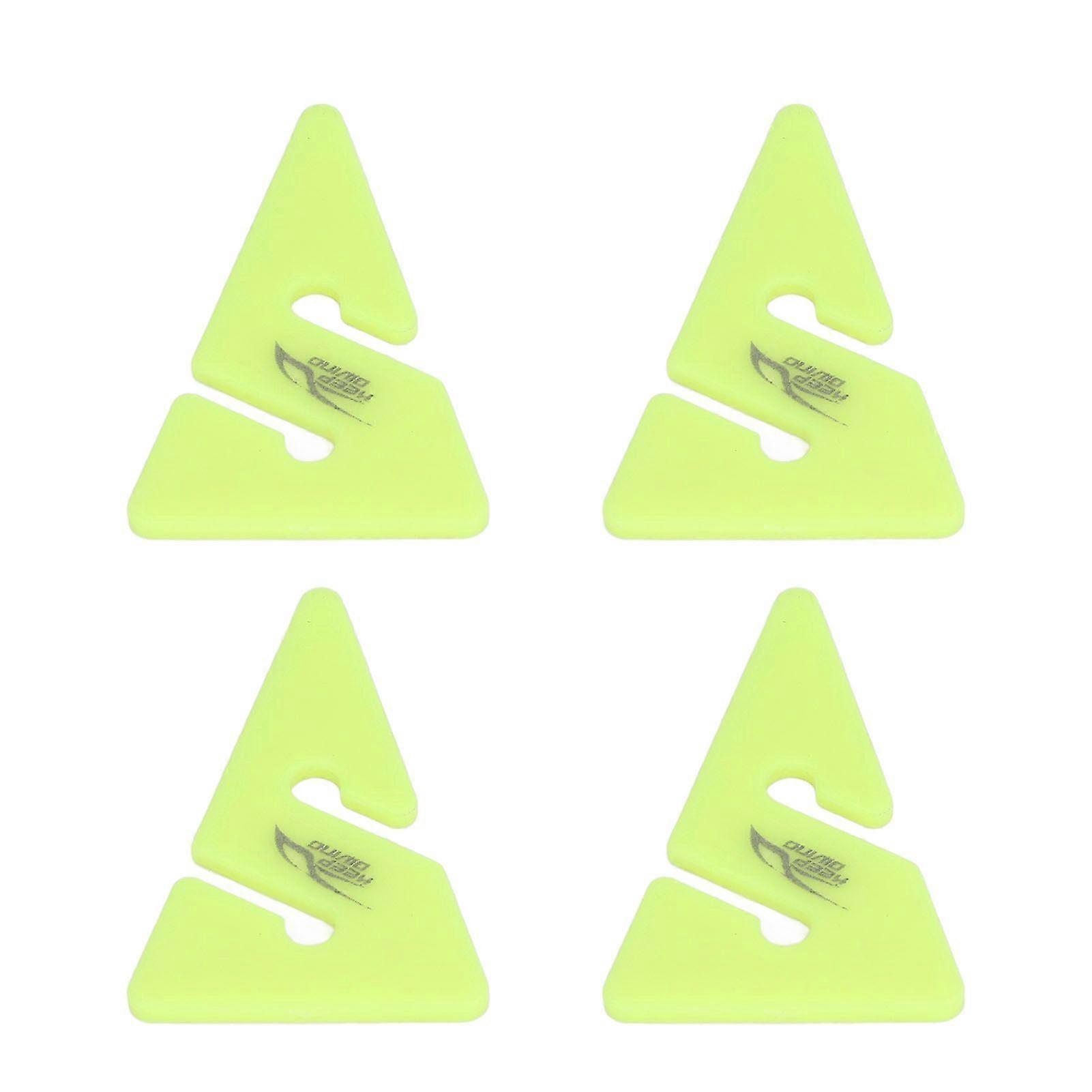 4Pcs Scuba Dive Line Arrow Marker Wreck Cave Dive Triangle Line Arrow Marker ABS Triangle Shape Guide Rope Indicator for Techical Cave Diving Diver Fl