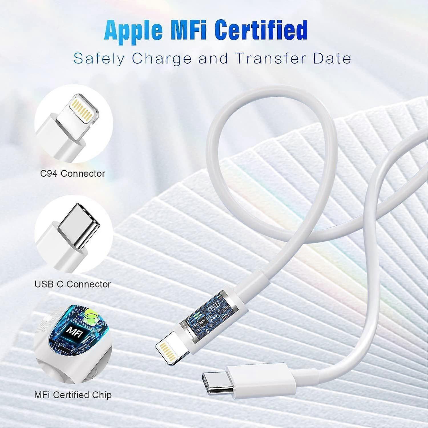 to Data Cable [Certified] 2-pack 6ft Fast Charging Data Cables, Type-C Charging