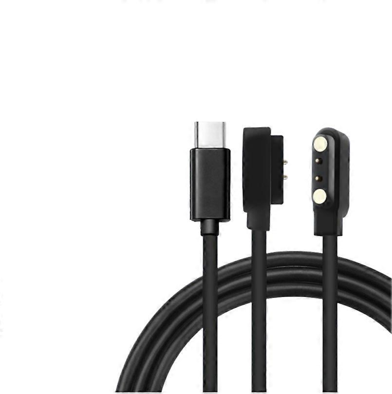 4mm Pitch 2-in-1 Smart AI Glasses Magnetic Charging Cable Watch Charging Connector (Protected Type-C Port)