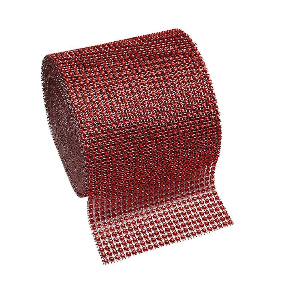 Sparkling Rhinestone Ribbon for Decoration Easy to Cut and 1 4.7" Multi Color