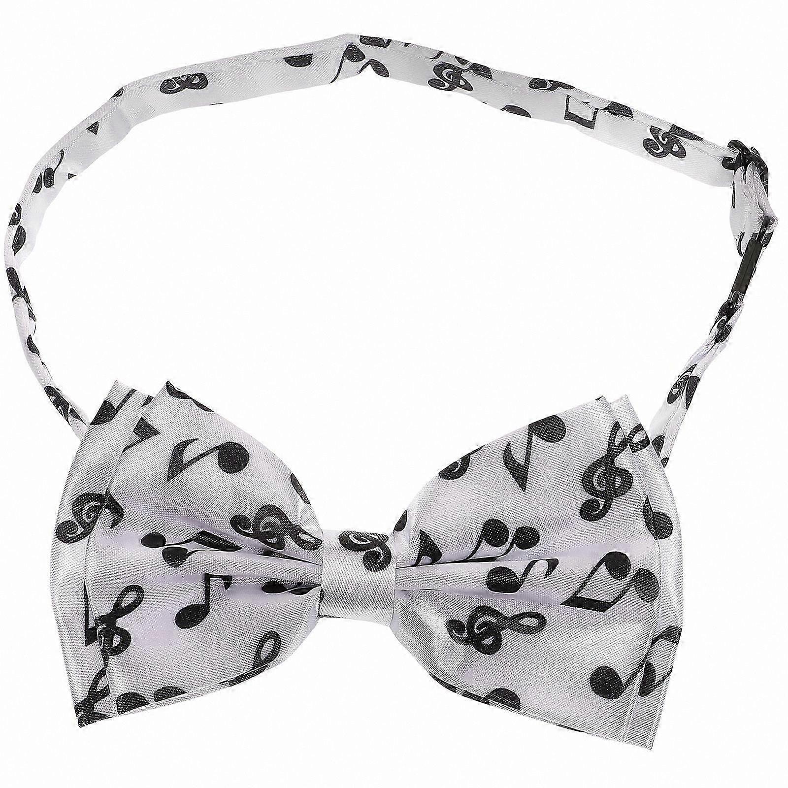 Formal Music Note Bow Tie for Men Costume Accessory