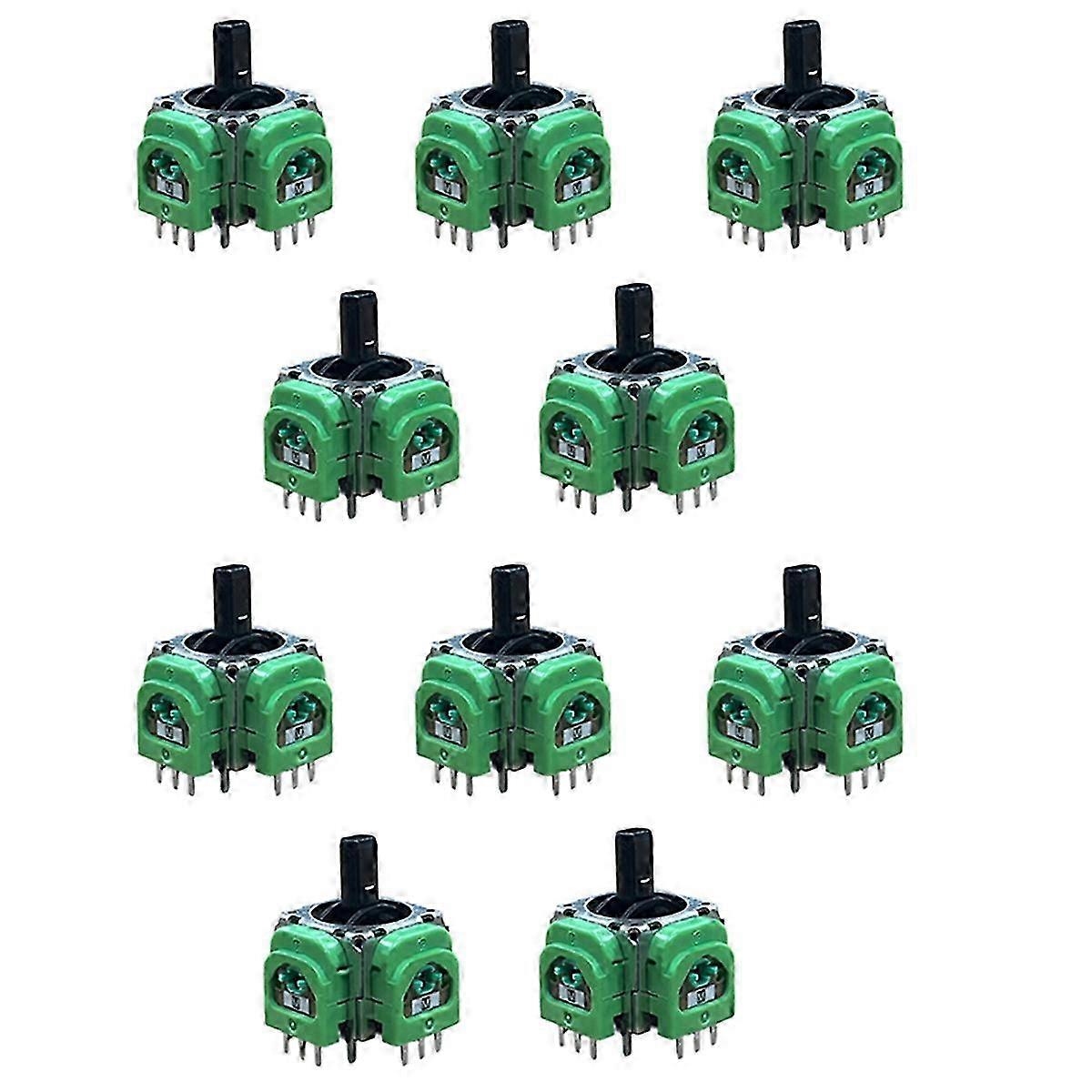 10Pcs Controller TMR Sensor 3D Analog Joystick for Gamepad - Electromagnetic IC Joystick Set