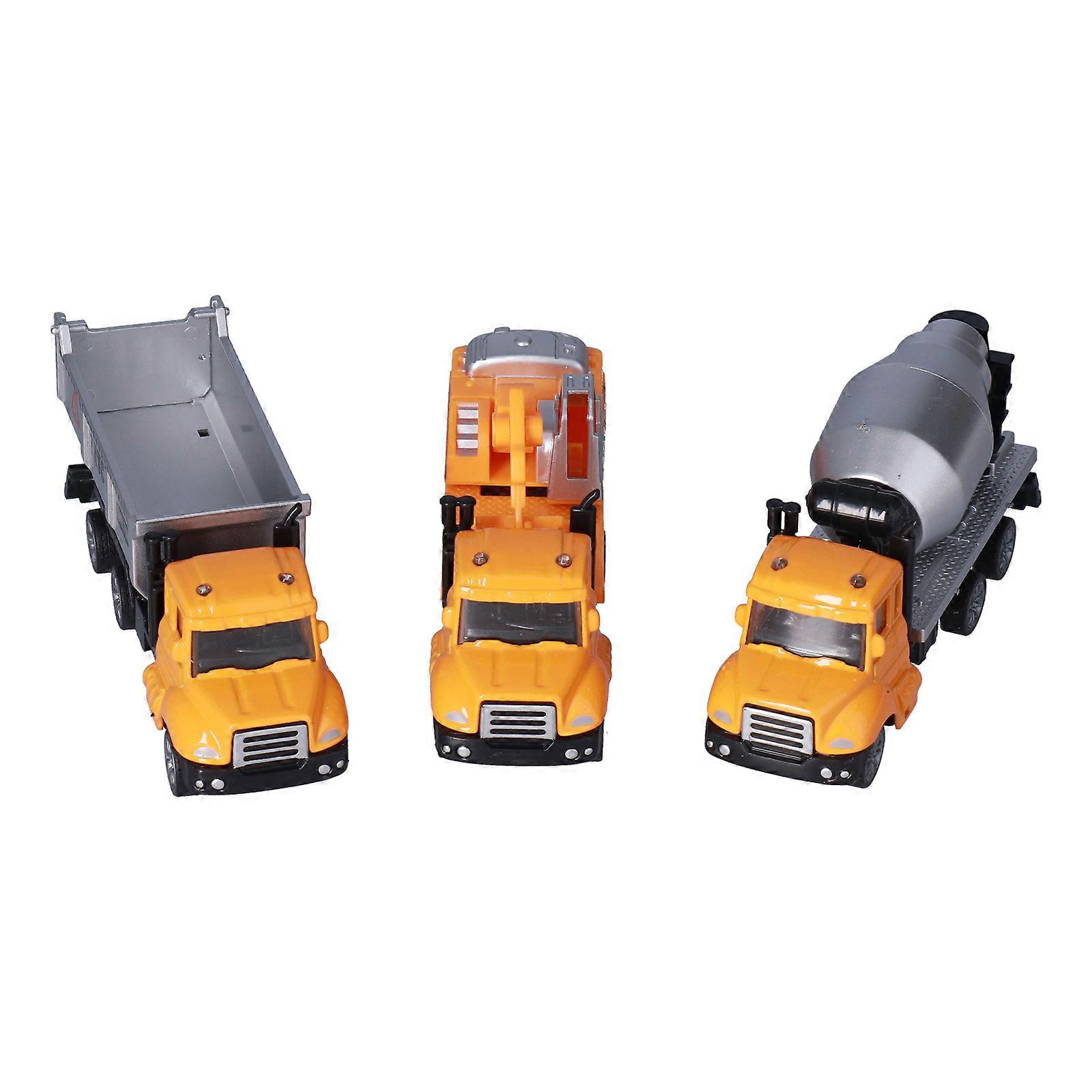 Construction Trucks Toy Set Realistic Pull Back Engineering Vehicles for Kids