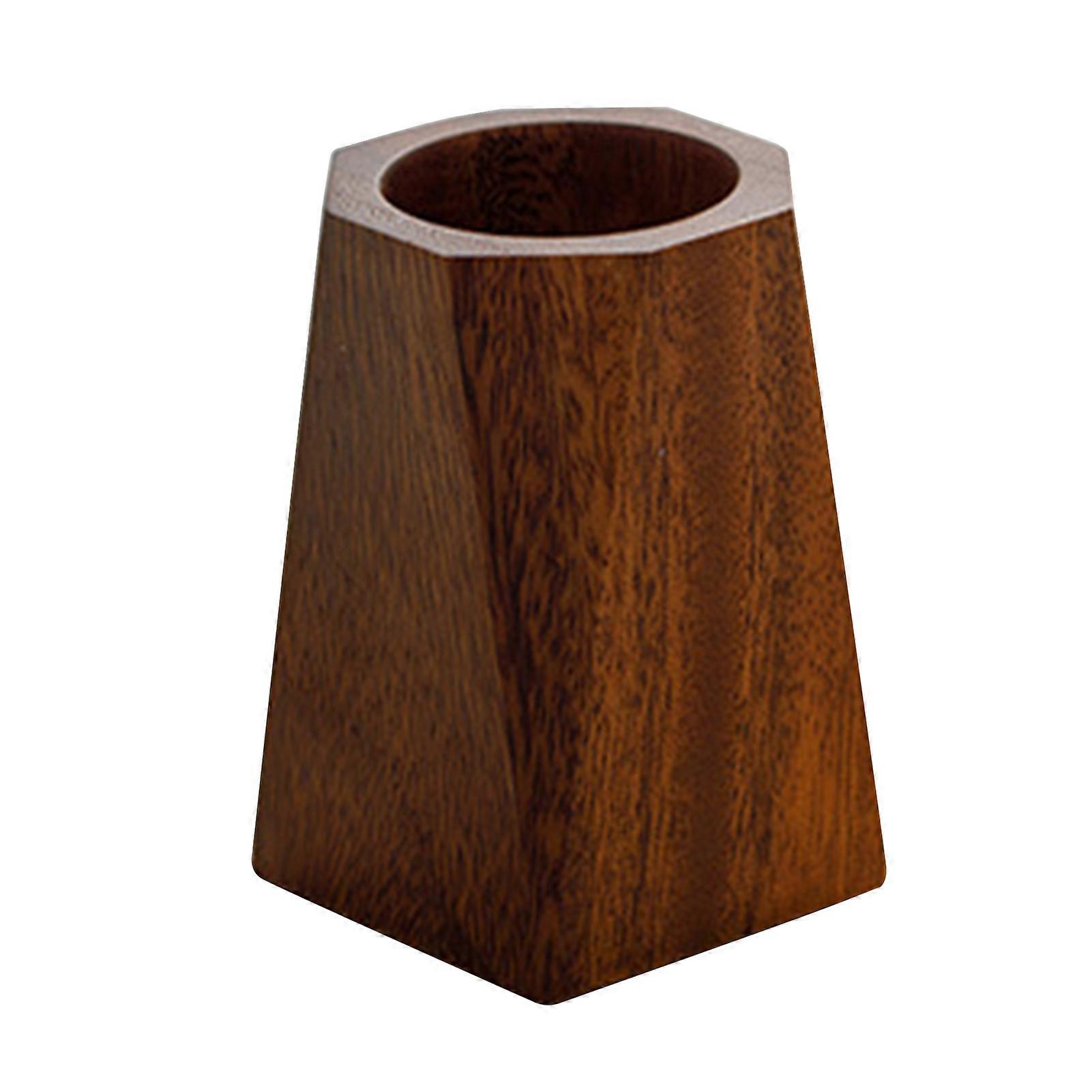 Walnut Pen Holder Stylish Office Desktop Ornament Modern Desktop Styling