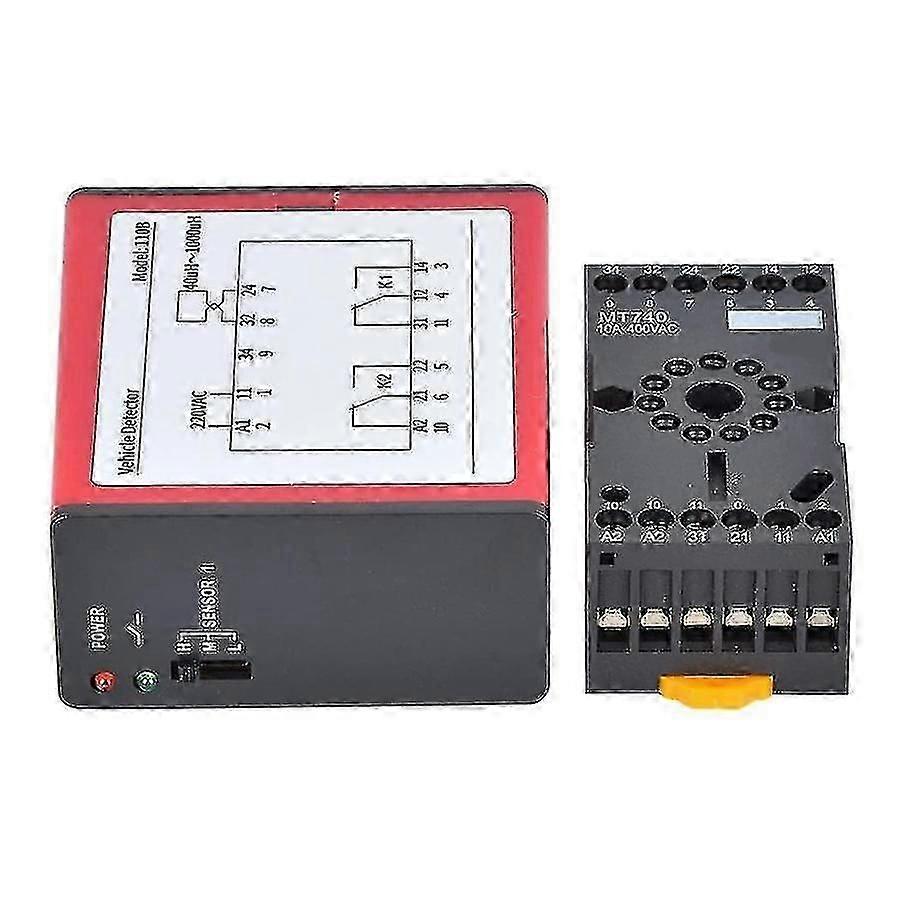 110b Vehicle Detector Ac220v Single Channel Inductive Vehicle Loop Detector For Car Parking Lot Acc
