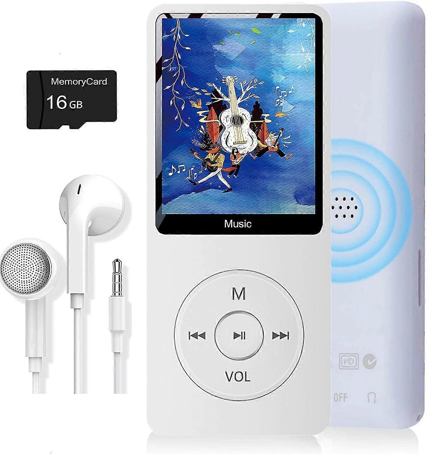 Mp3 Player, Music Player With 16gb Micro Sd Card, Build-in Speaker/pho