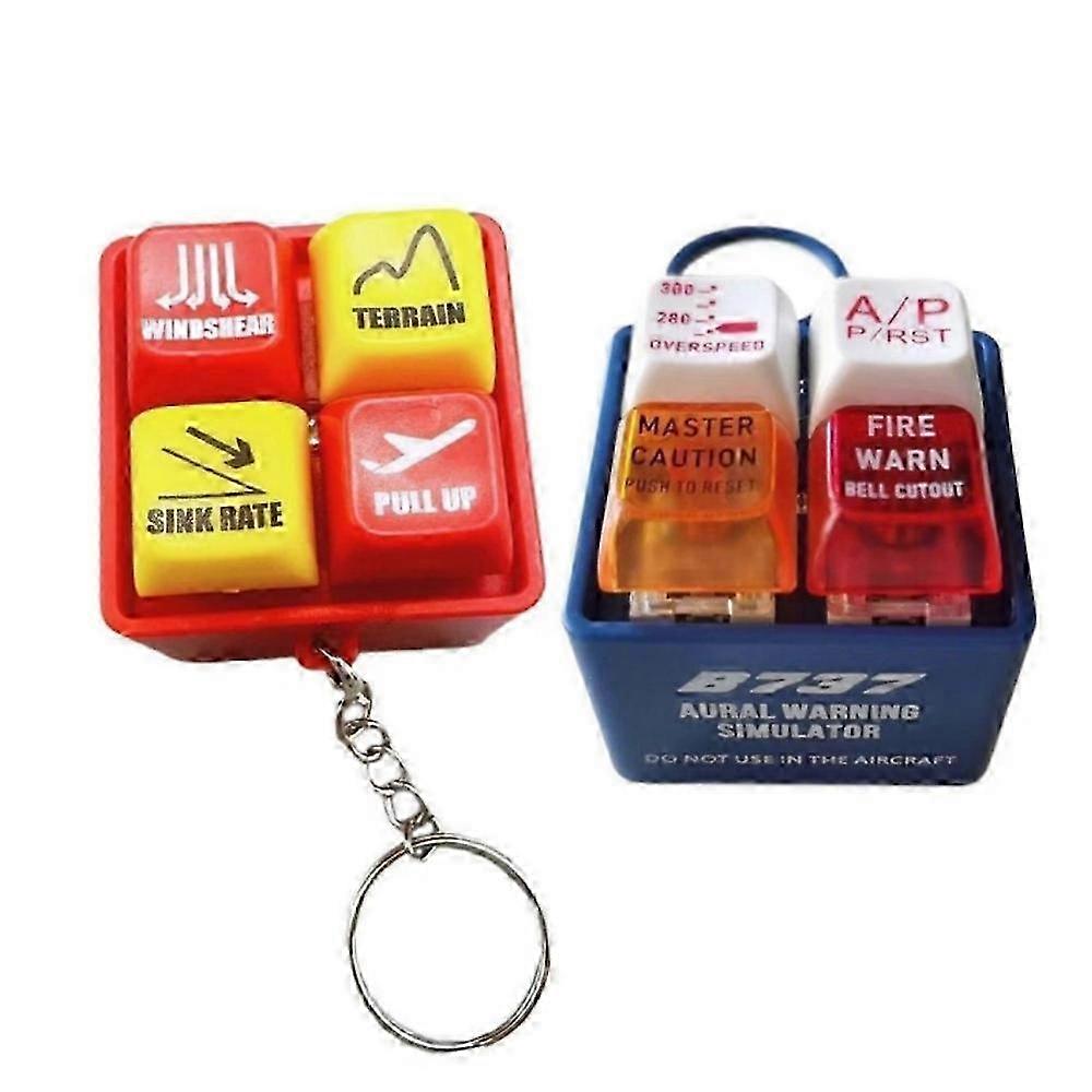 Aviation alert keychain with EGPWS sound for pilot crew training