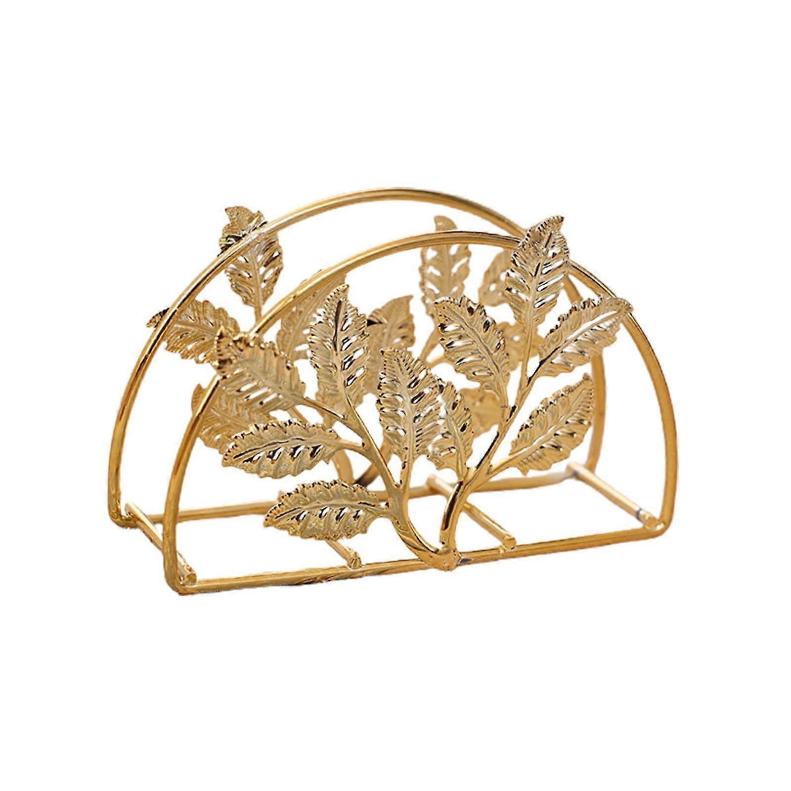 Tissue Dispenser, Desktop Ornament Document File Organizer Table Outdoor Use, Style A, Elegant European Design, Durable Iron