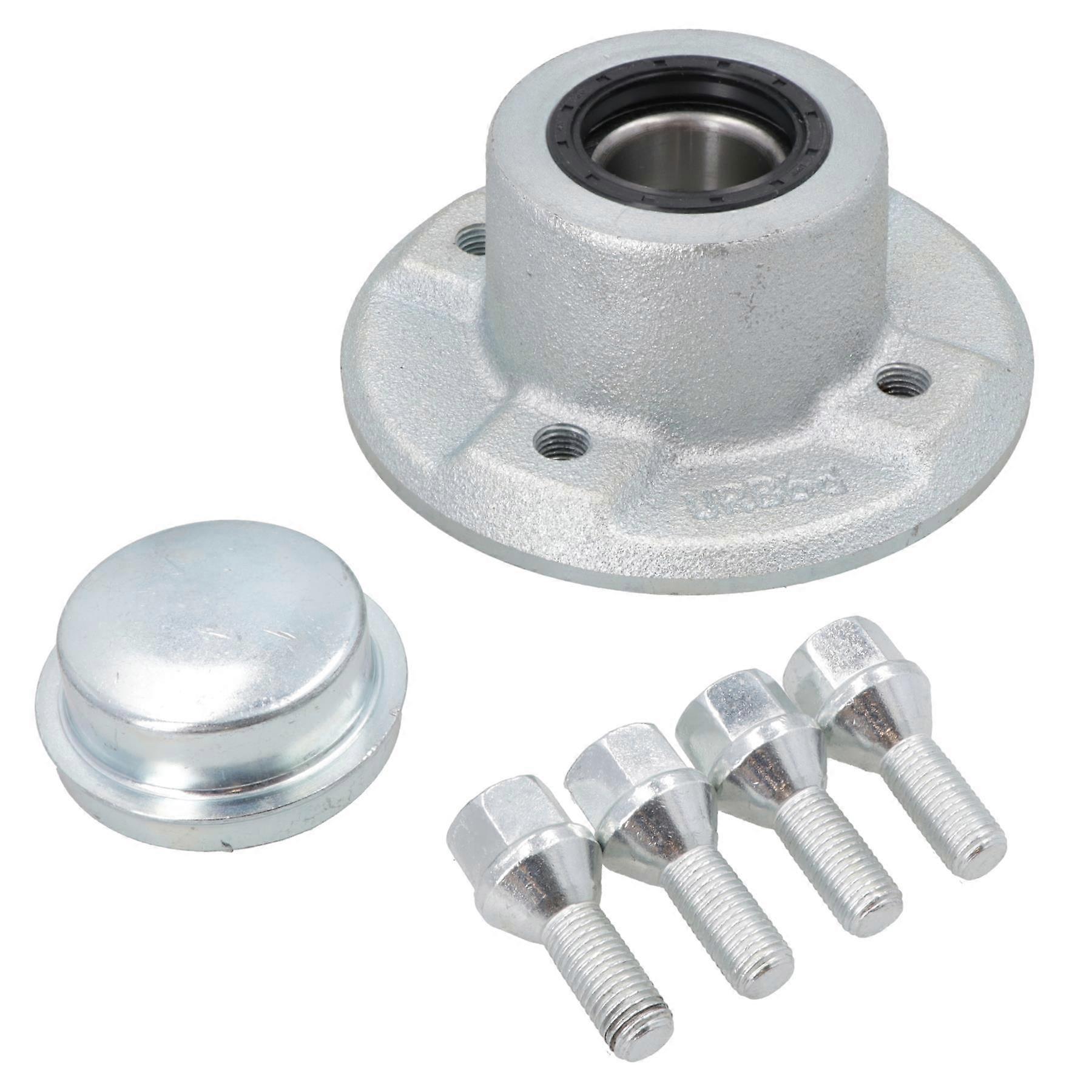 100mm PCD Trailer Cast Wheel Hub with Sealed Bearings For Ifor Williams P6 P7