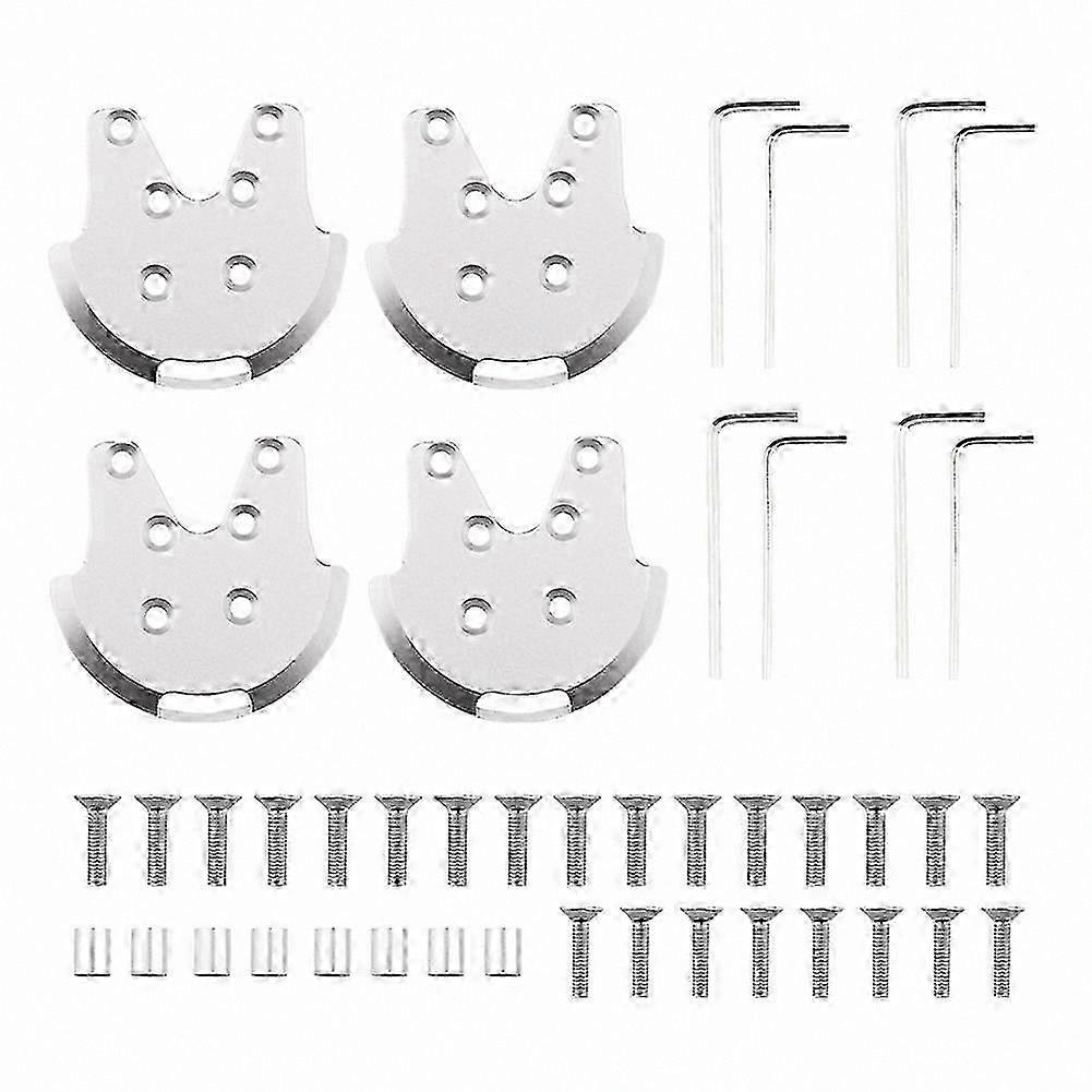 4-Pack Motor Mount Base Protector for Phantom 3 Series - Engine Base Cover with Durable Design - Silver