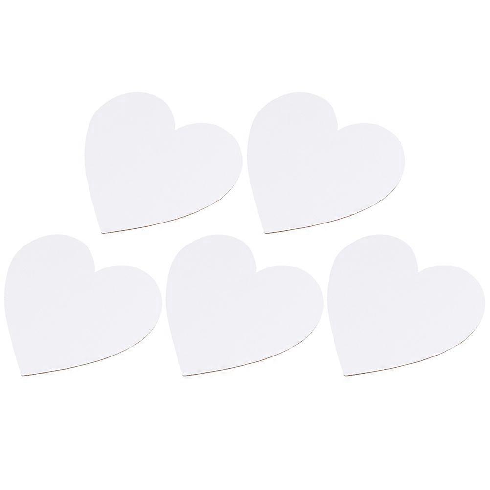 White Heart Canvas Painting Panels for Drawing Use 10Pcs Oil Boards