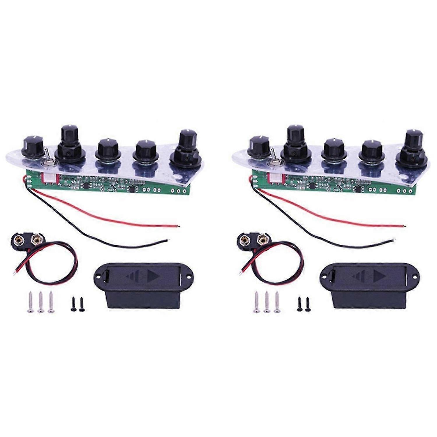 2 Pcs 5 Jazz for JB Bass Loaded Wired Control Plate