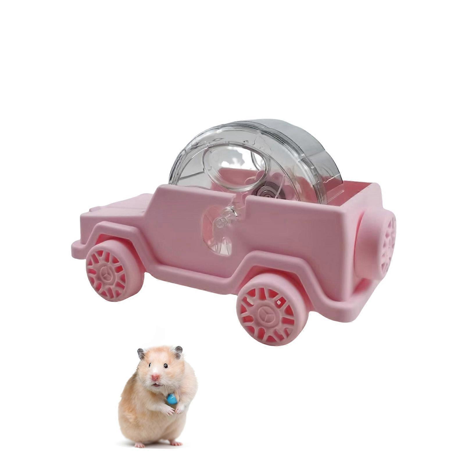 Vehicle Fashion Gerbil Exercise Wheel Strategy Strong Polystyrene for Small Animals and Cage Add instance Pink S