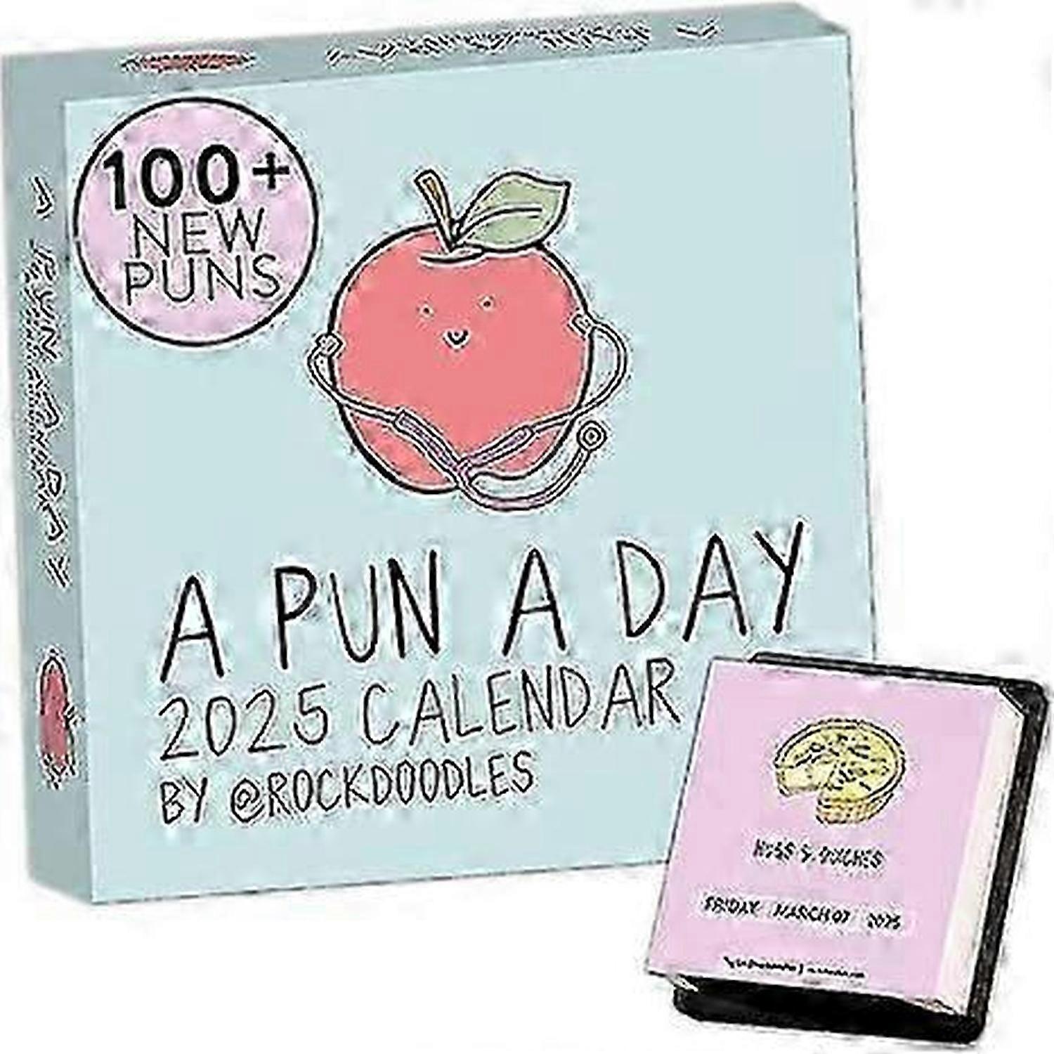 2025 Punny Daily Desk CalendarFunny Calendar 2025 Day to Day for Home, Daily Calendar 2025 Page a Day with Tear Off Pages and Daily Pun