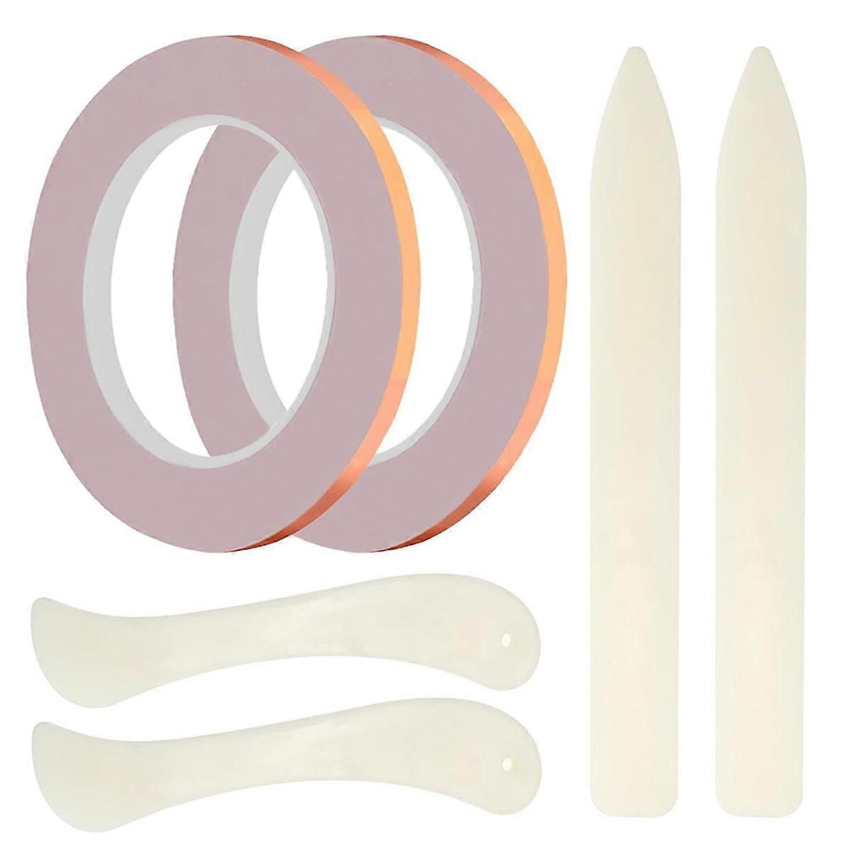 2 Rolls(36 Yards) 1/4 Inch Width Copper Backed Copper Foil Tape